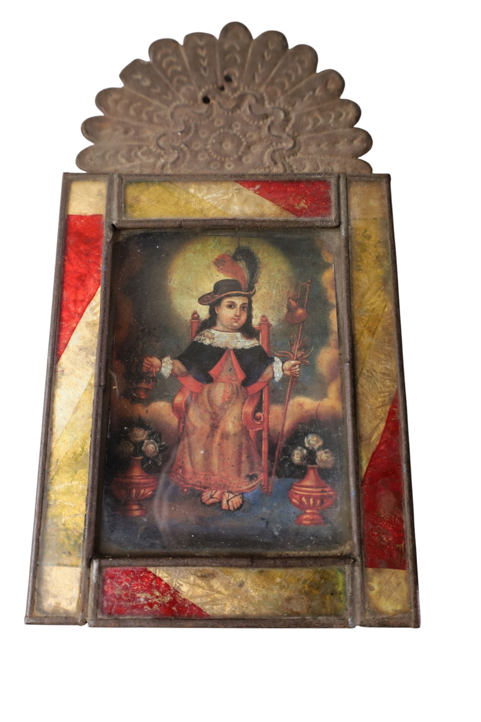 3 RELIGIOUS PAINTED SHADOWBOXES - 3