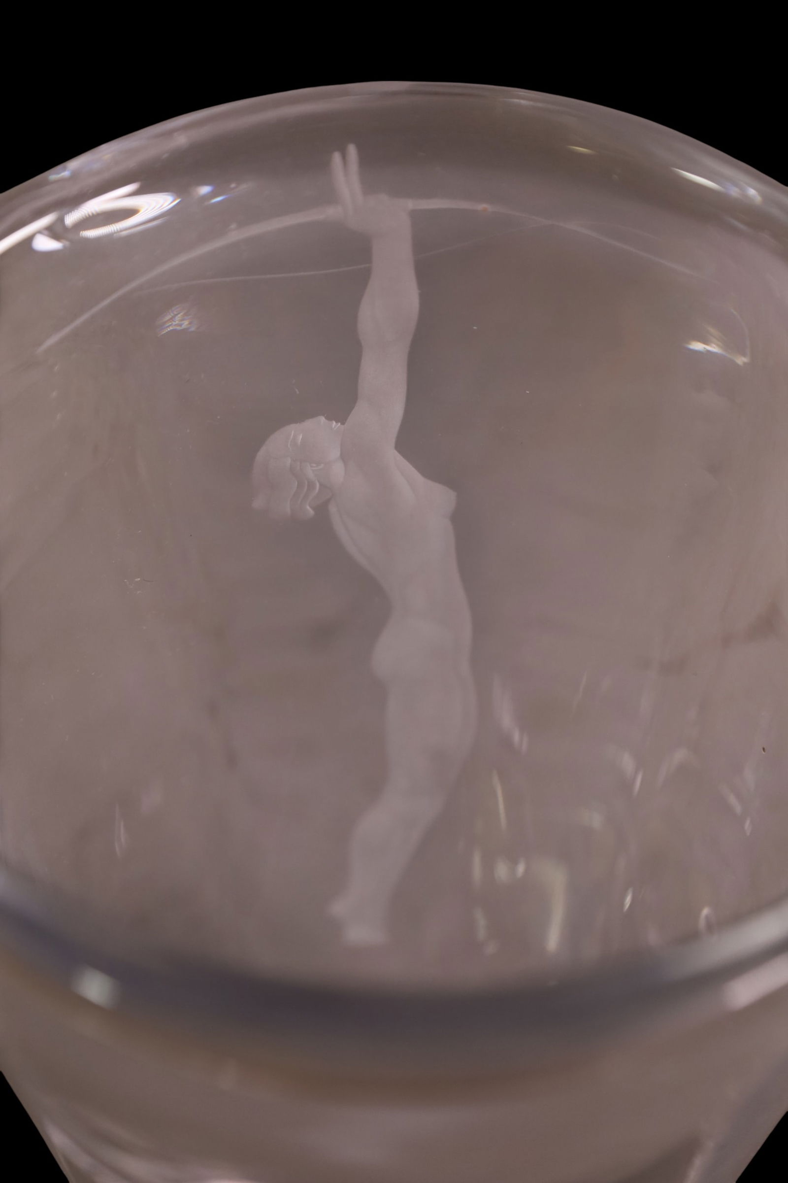 ART DECO CRYSTAL VASE - 4