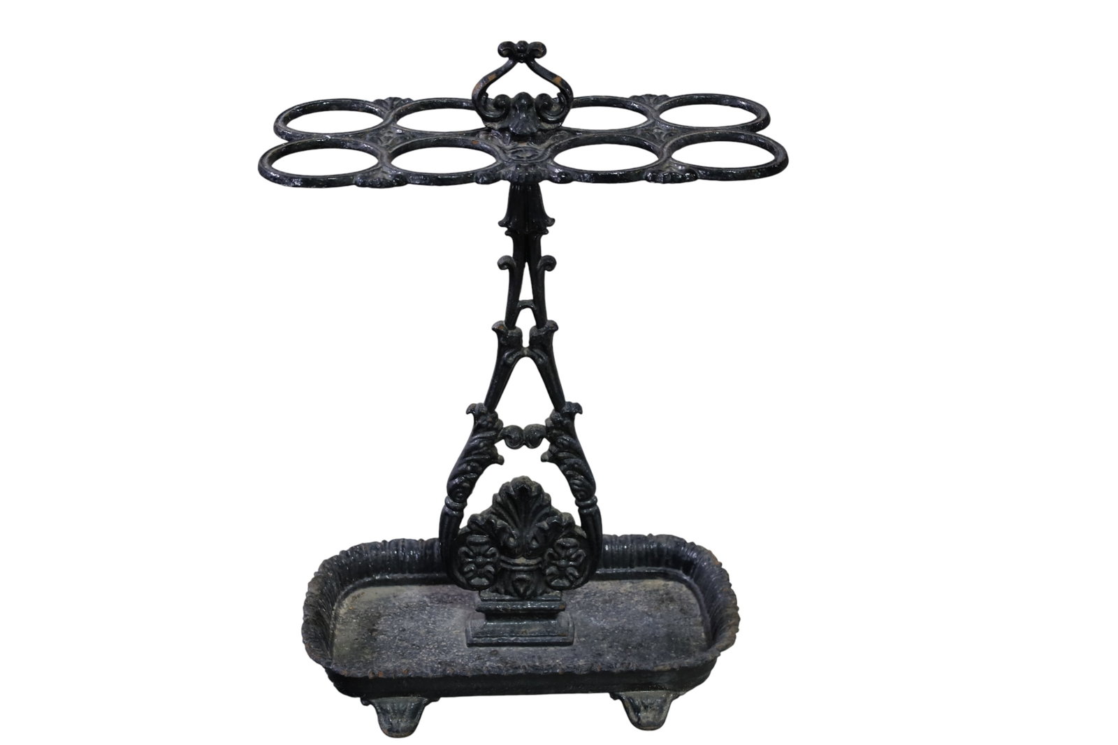 ANTIQUE CAST IRON UMBRELLA STAND (1 of 3)