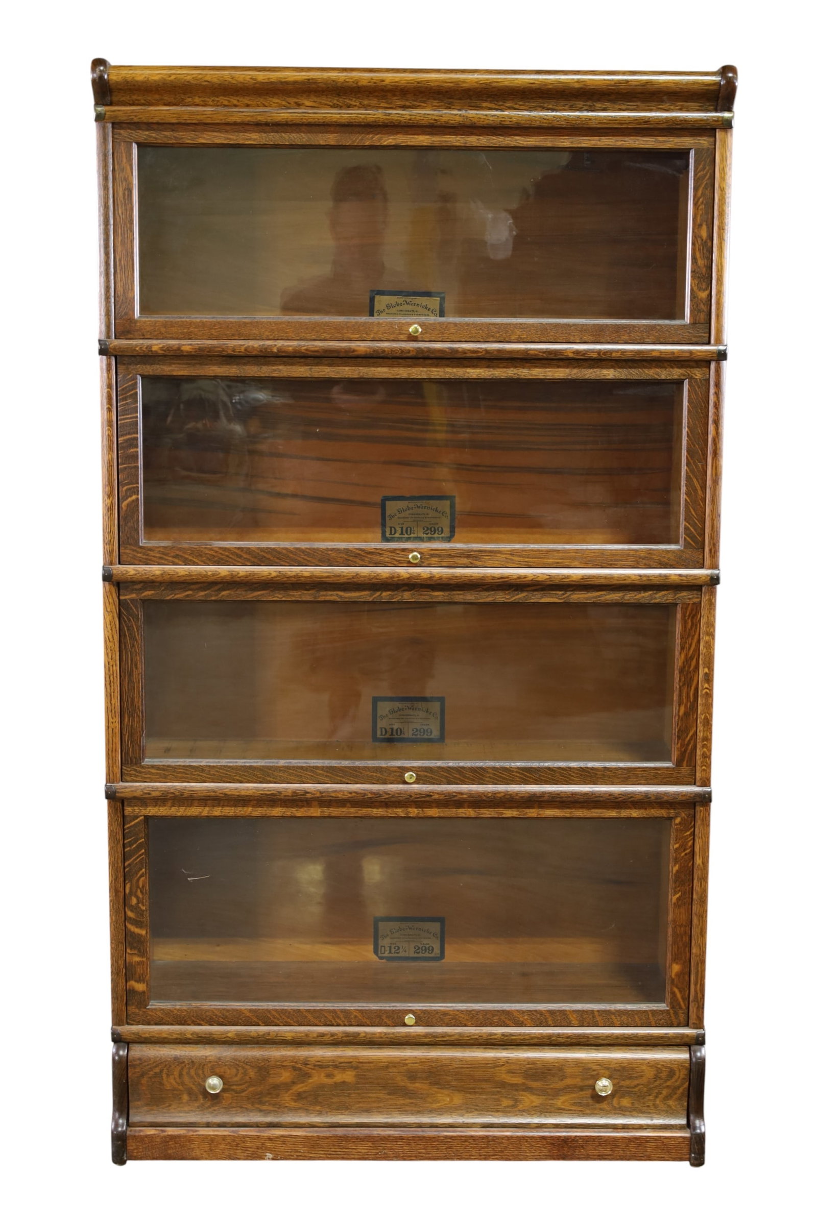 AMERICAN OAK STACKING LAWYER'S BOOKCASE (1 of 3)