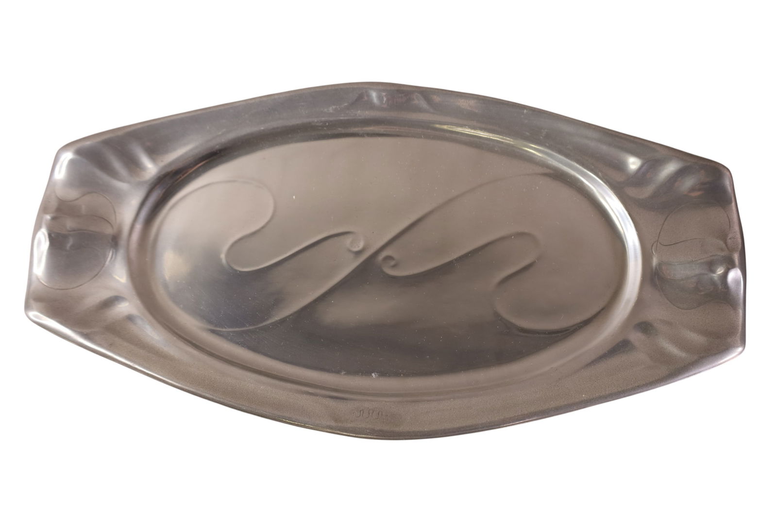 2 PEWTER COVERED DISHES - 2