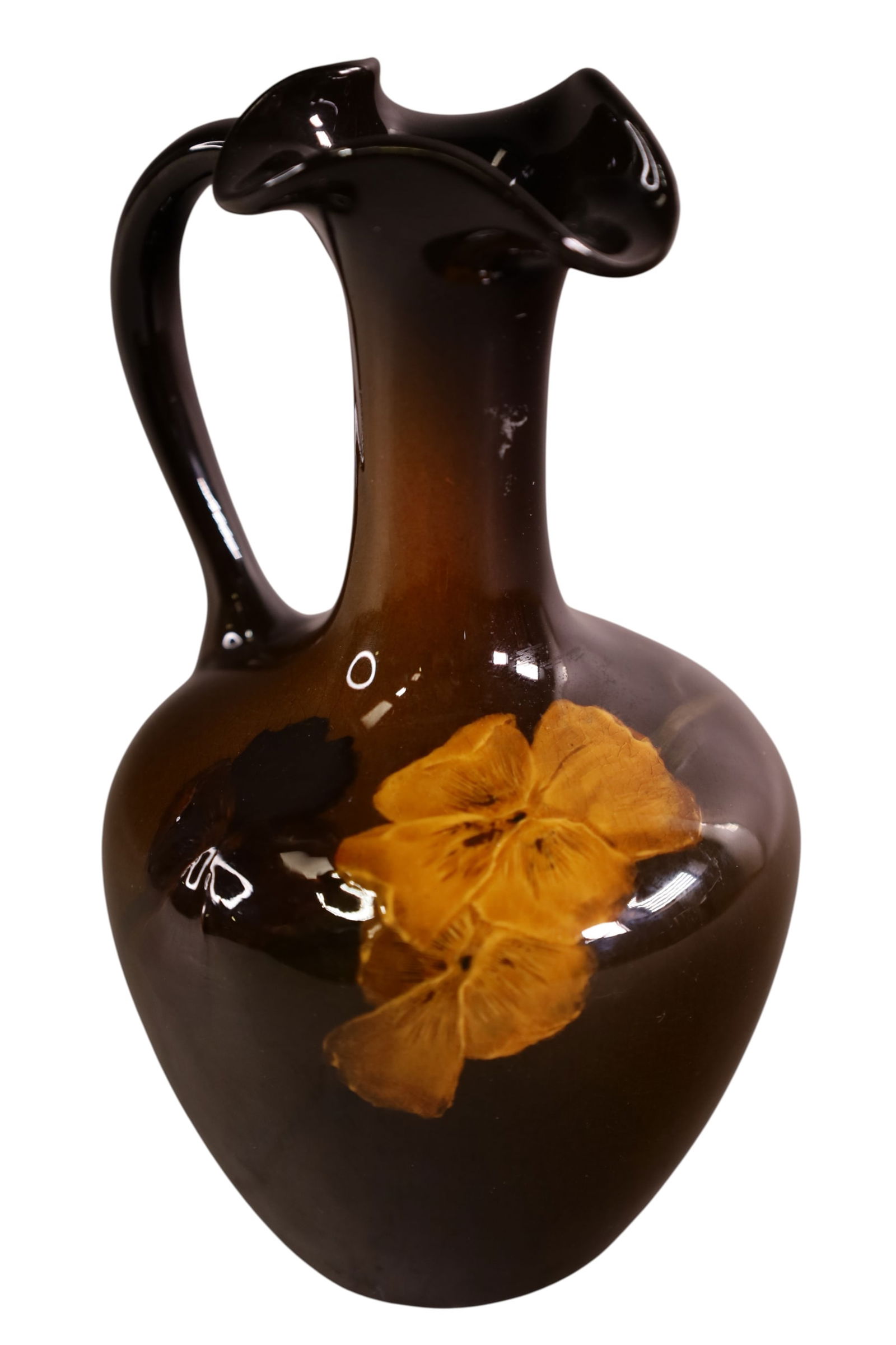 ROOKWOOD VASE: ROOKWOOD STANDARD GLAZE VASE, SIGNED WILLIAM CLEMM. 6" H.