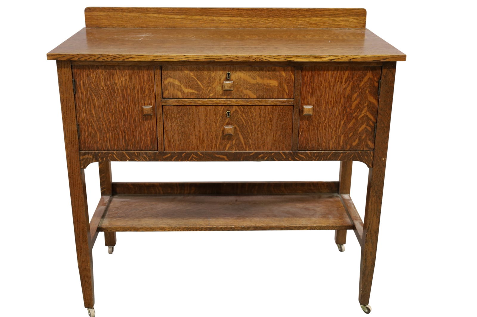 ARTS & CRAFTS OAK SERVER (1 of 2)