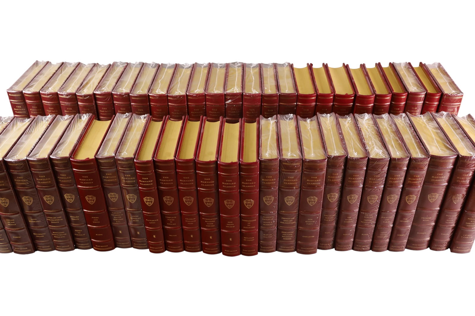 SET OF HARVARD CLASSICS LEATHERBOUND BOOKS (1 of 8)