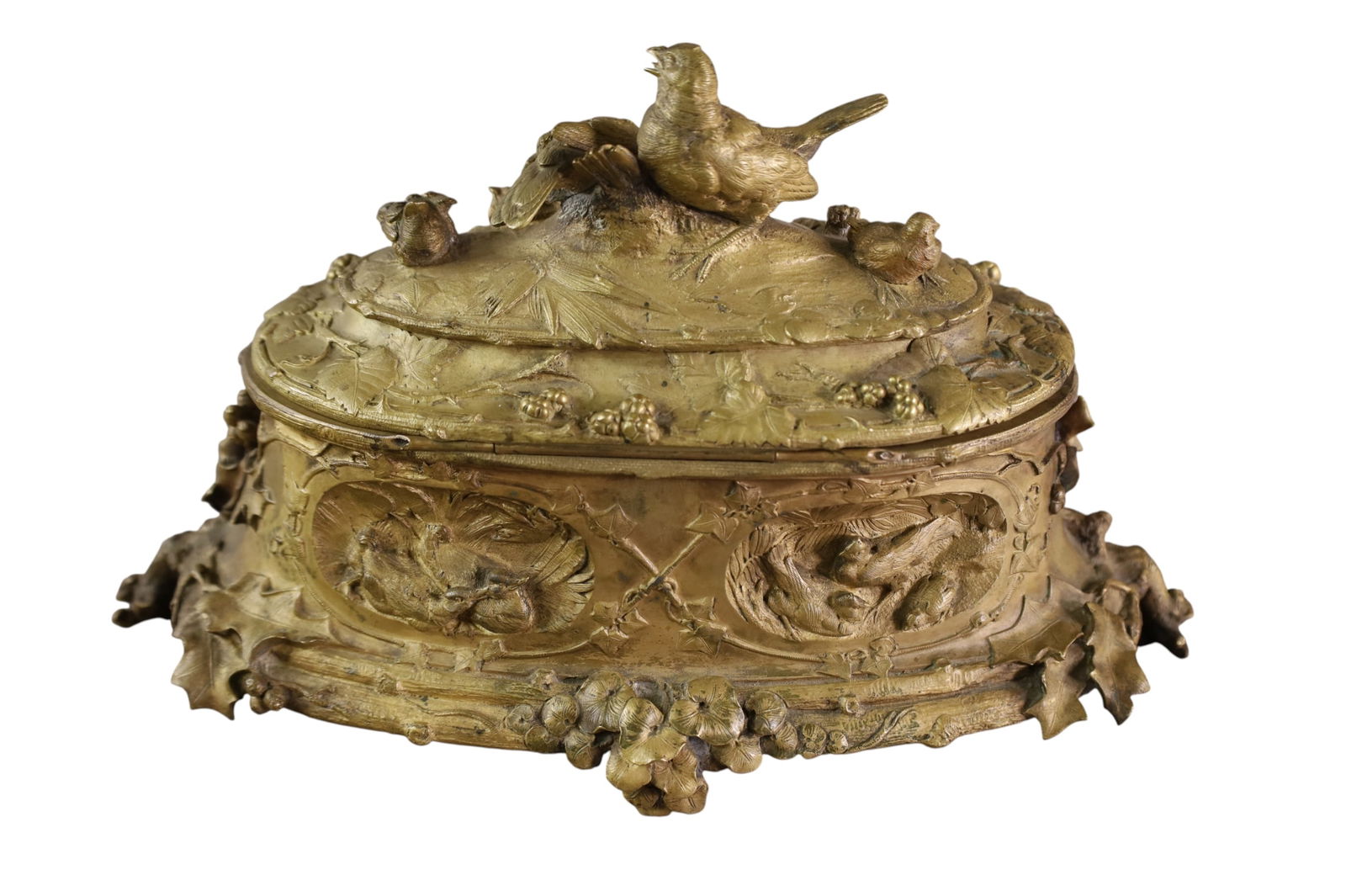 LARGE BRONZE MUSIC BOX - 4