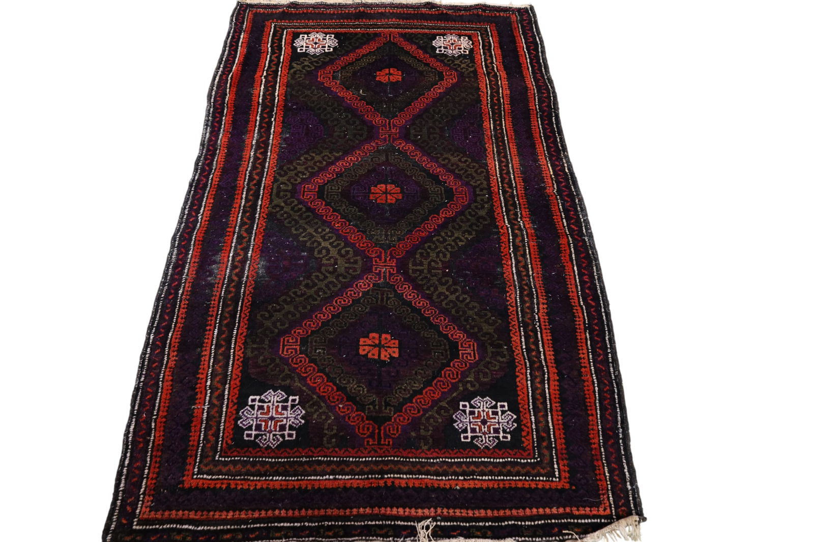 APPROX 6' 6" x 4' HANDMADE WOOL RUG (1 of 4)