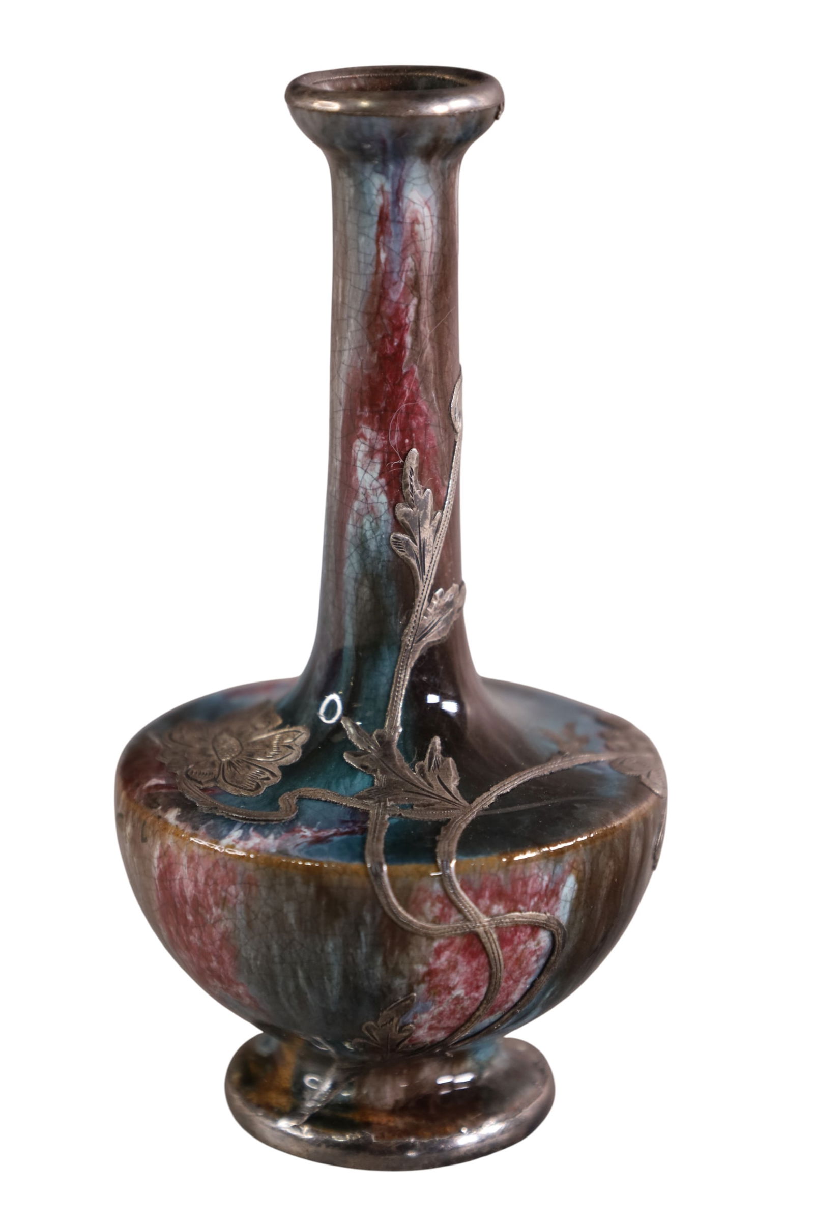 ART NOUVEAU STERLING VASE (1 of 2)