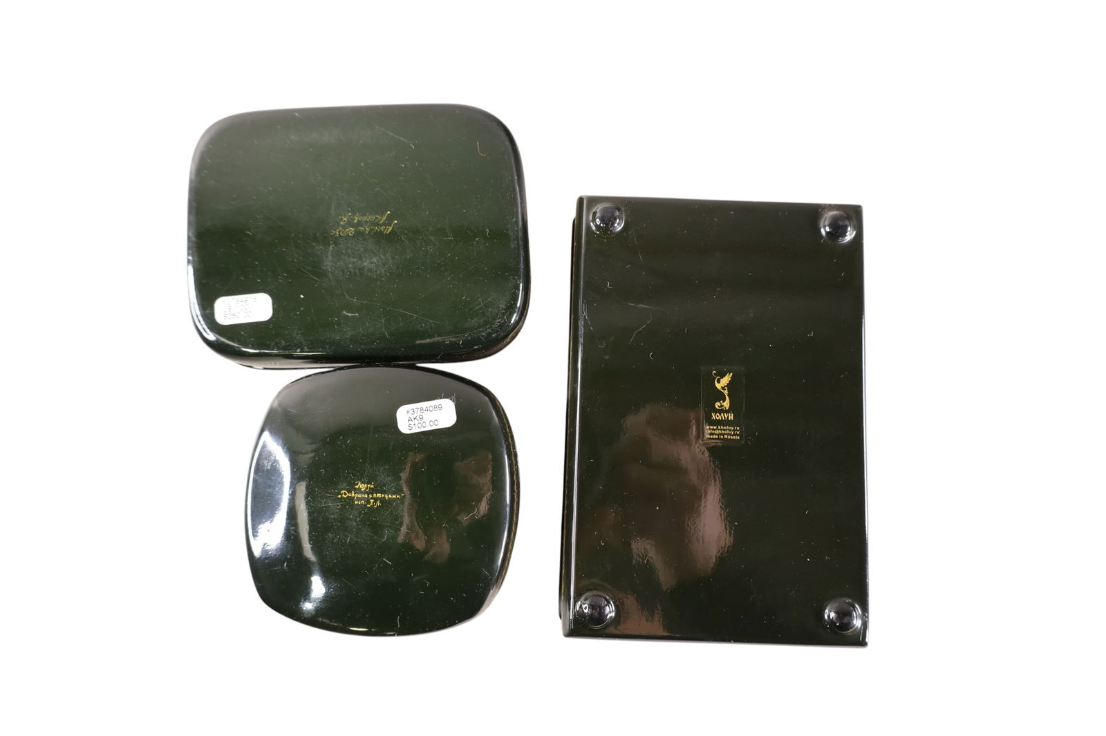 3 RUSSIAN LACQUER BOXES - 2