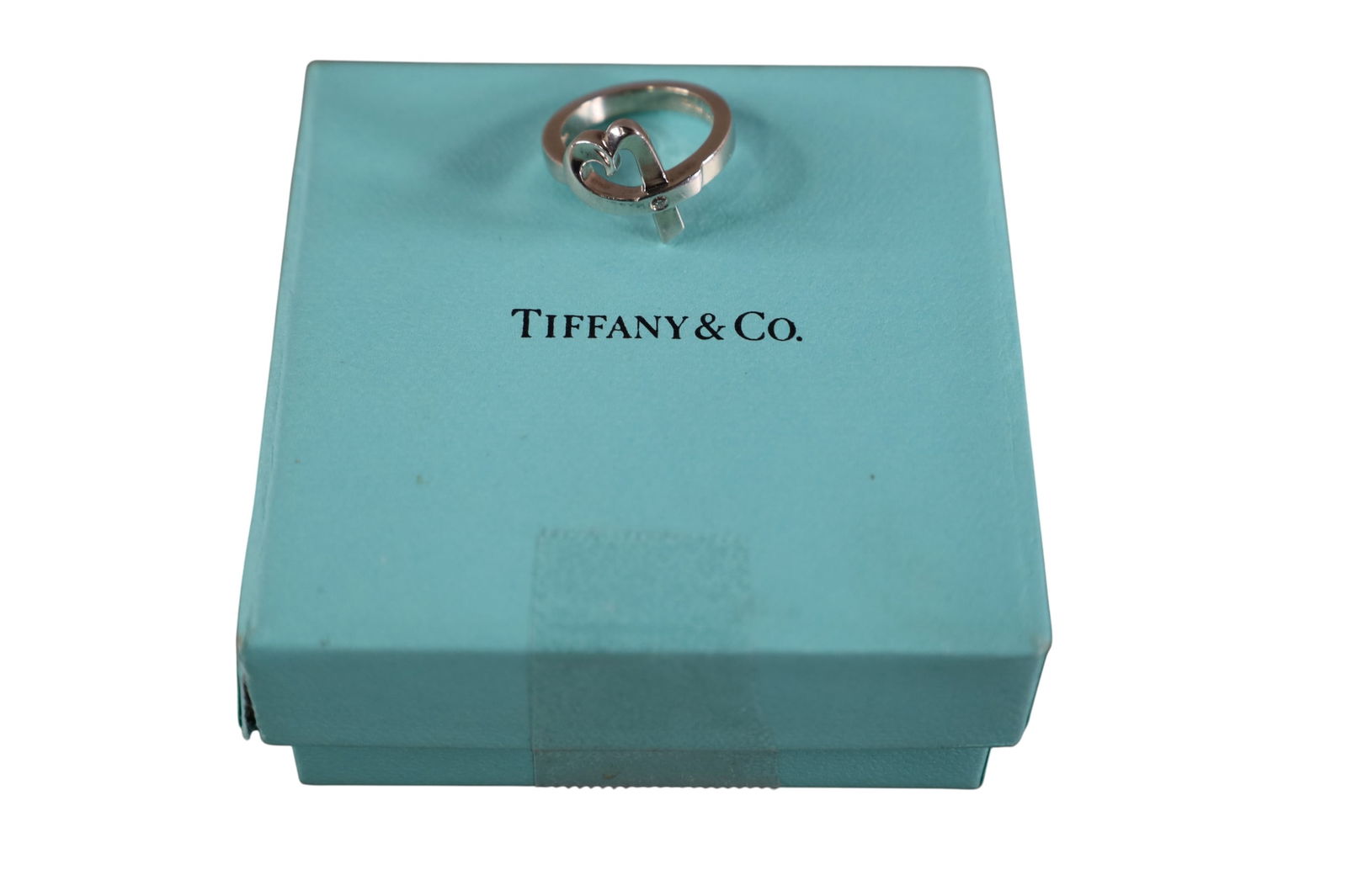TIFFANY AND CO. STERLING RING: STERLING TIFFANY AND CO PALOMA PICASSO RING, IN BOX. SIZE 5.5