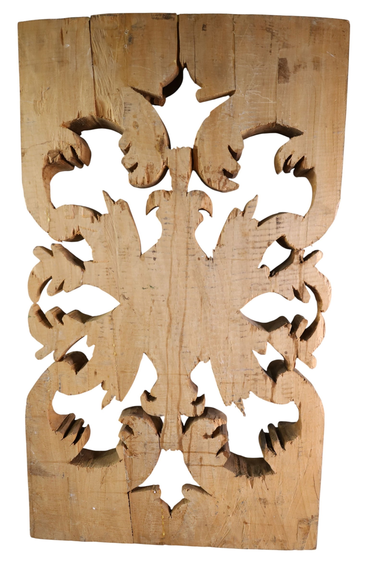 CARVED WOOD FIGURAL PANEL - 2