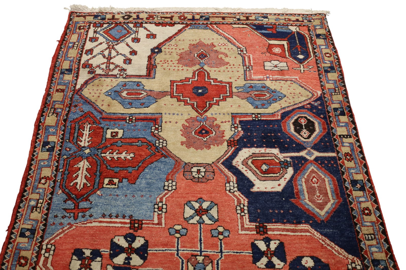 APPROX 4' 5" x 9' HANDMADE WOOL RUG - 2