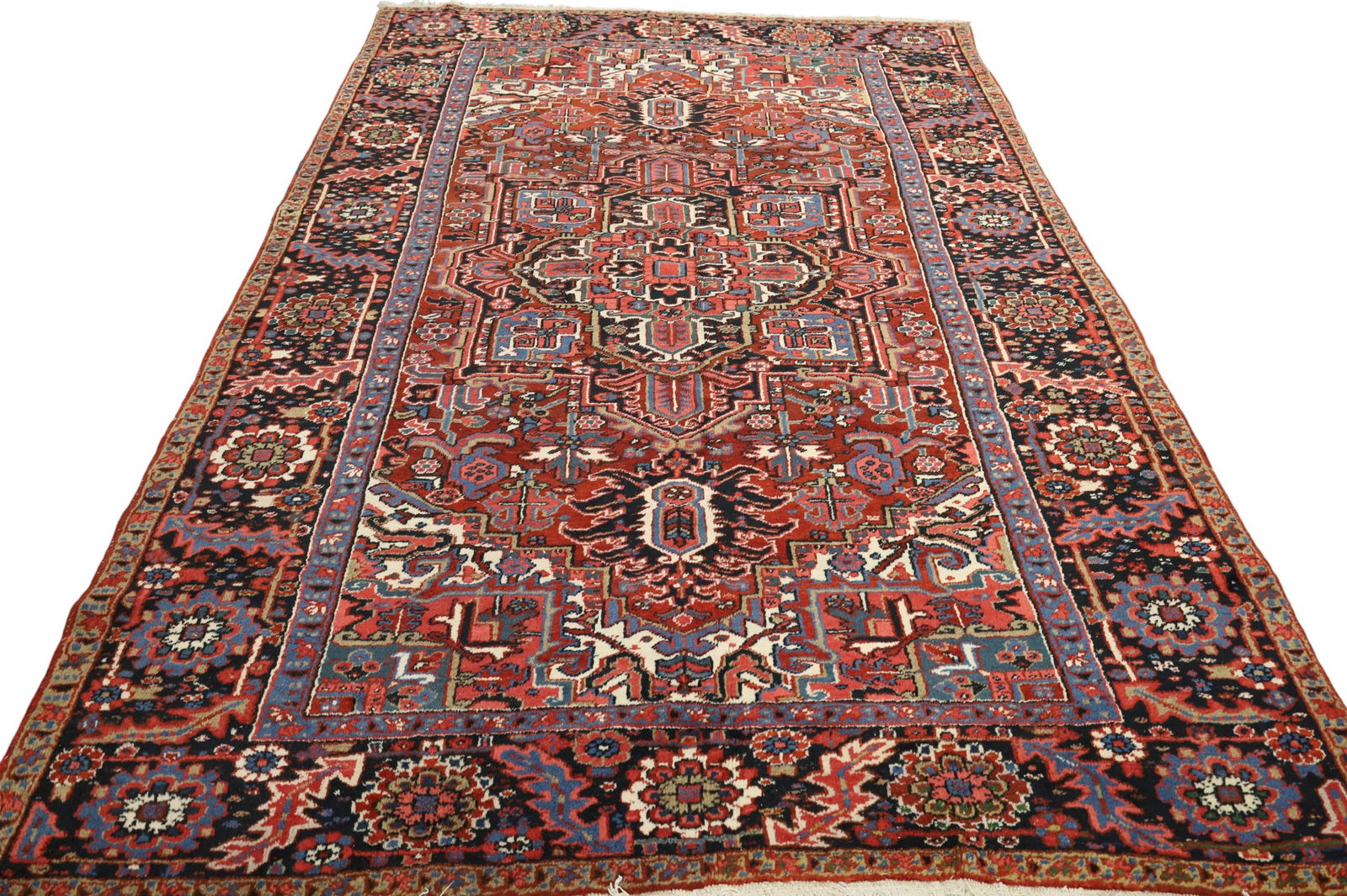 APPROX 10' 8" x 7' 6" HANDMADE WOOL RUG (1 of 4)