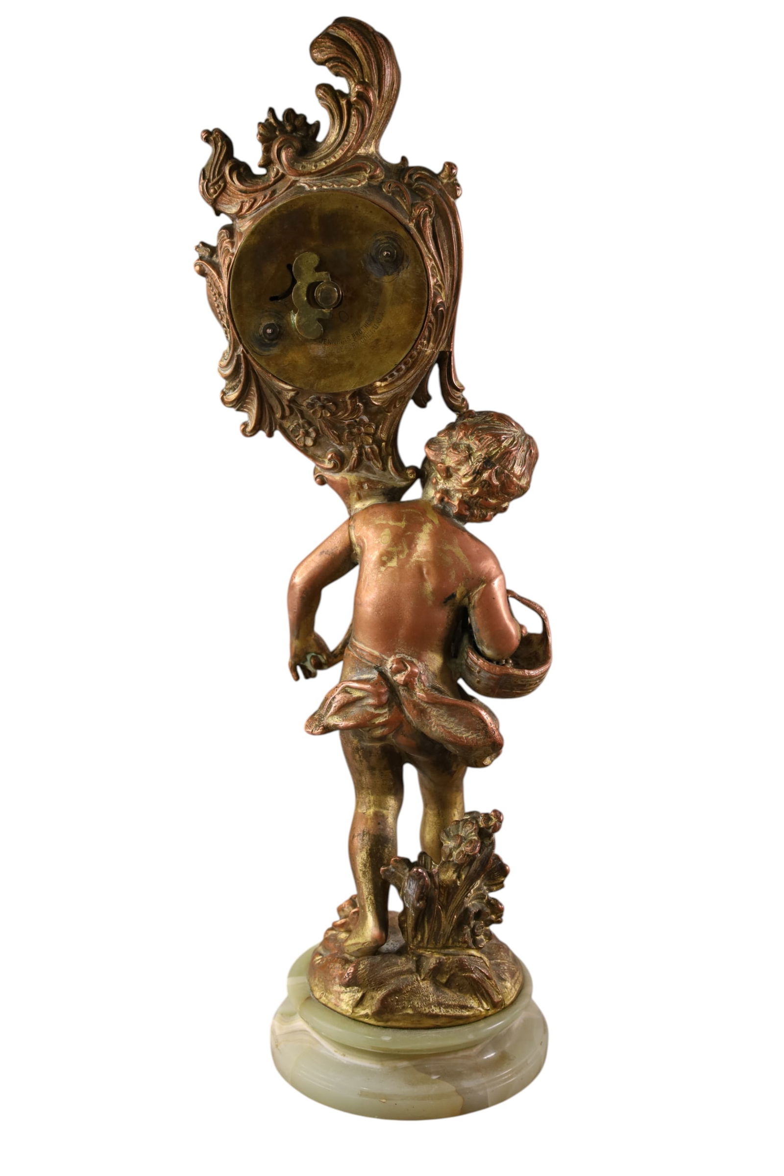 ANTIQUE FIGURAL SHELF CLOCK - 2