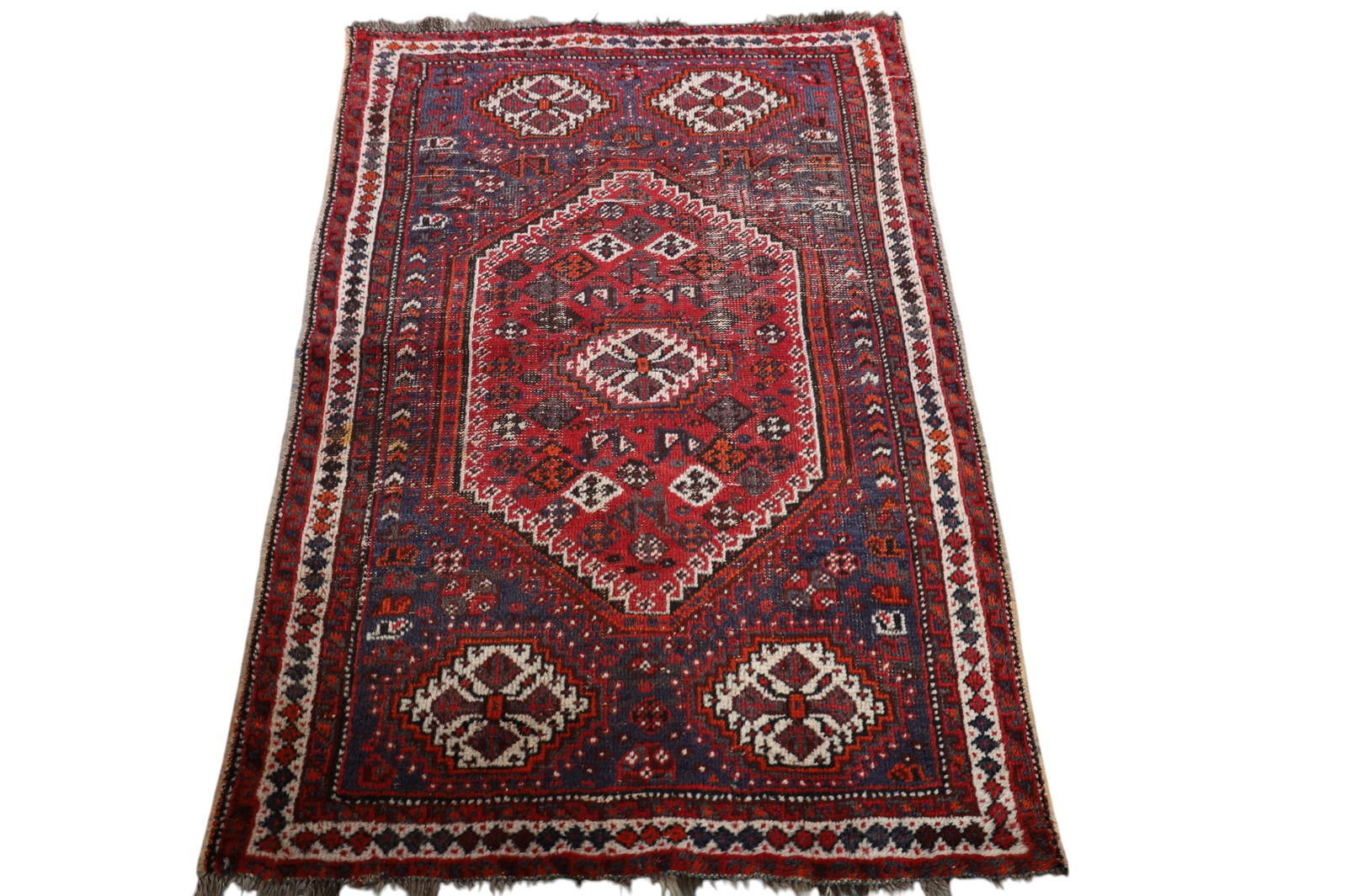 APPROX 5' 6" x 3' 9" HANDMADE WOOL RUG (1 of 4)