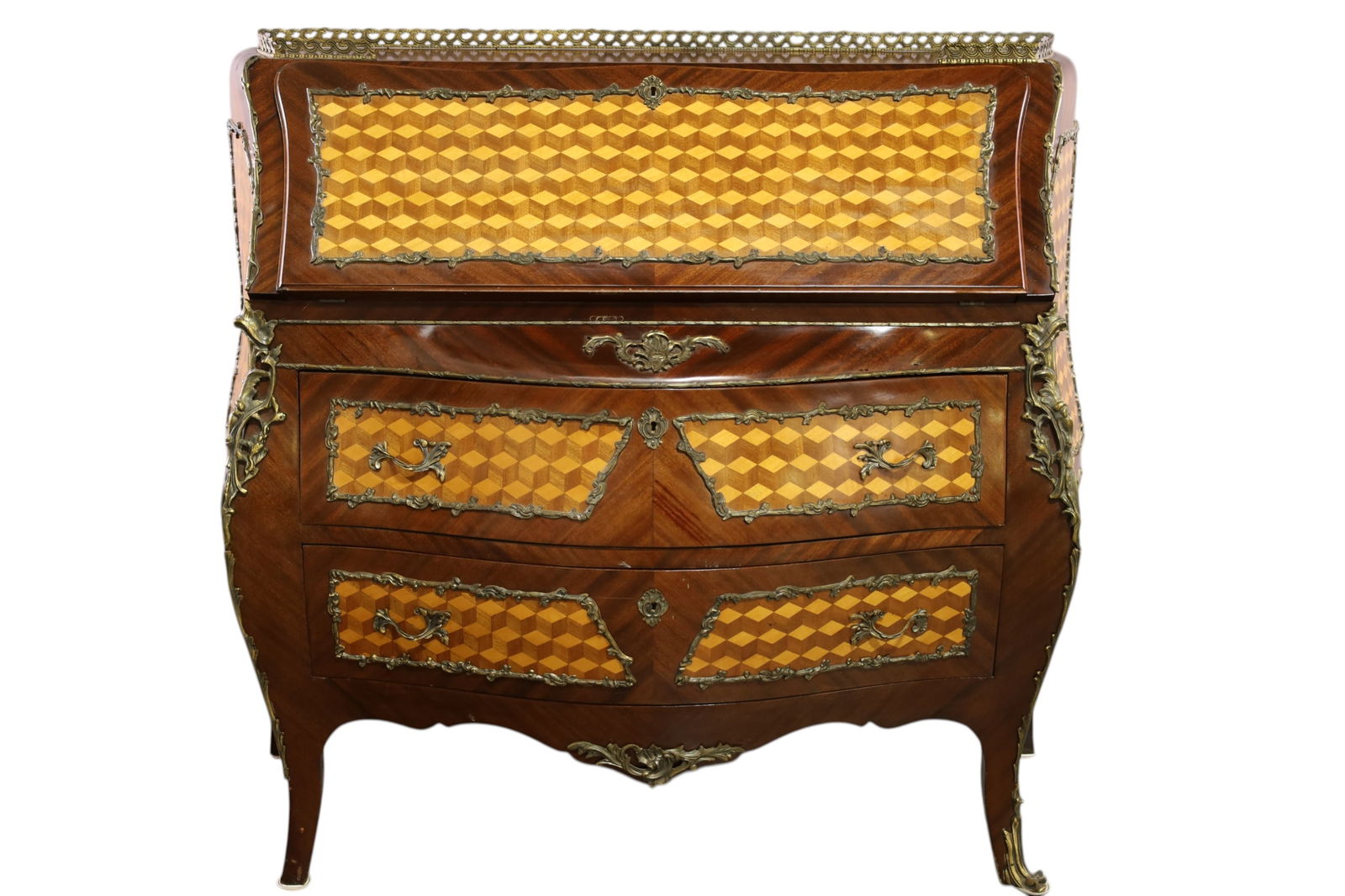 FRENCH STYLE DROP FRONT DESK (1 of 4)