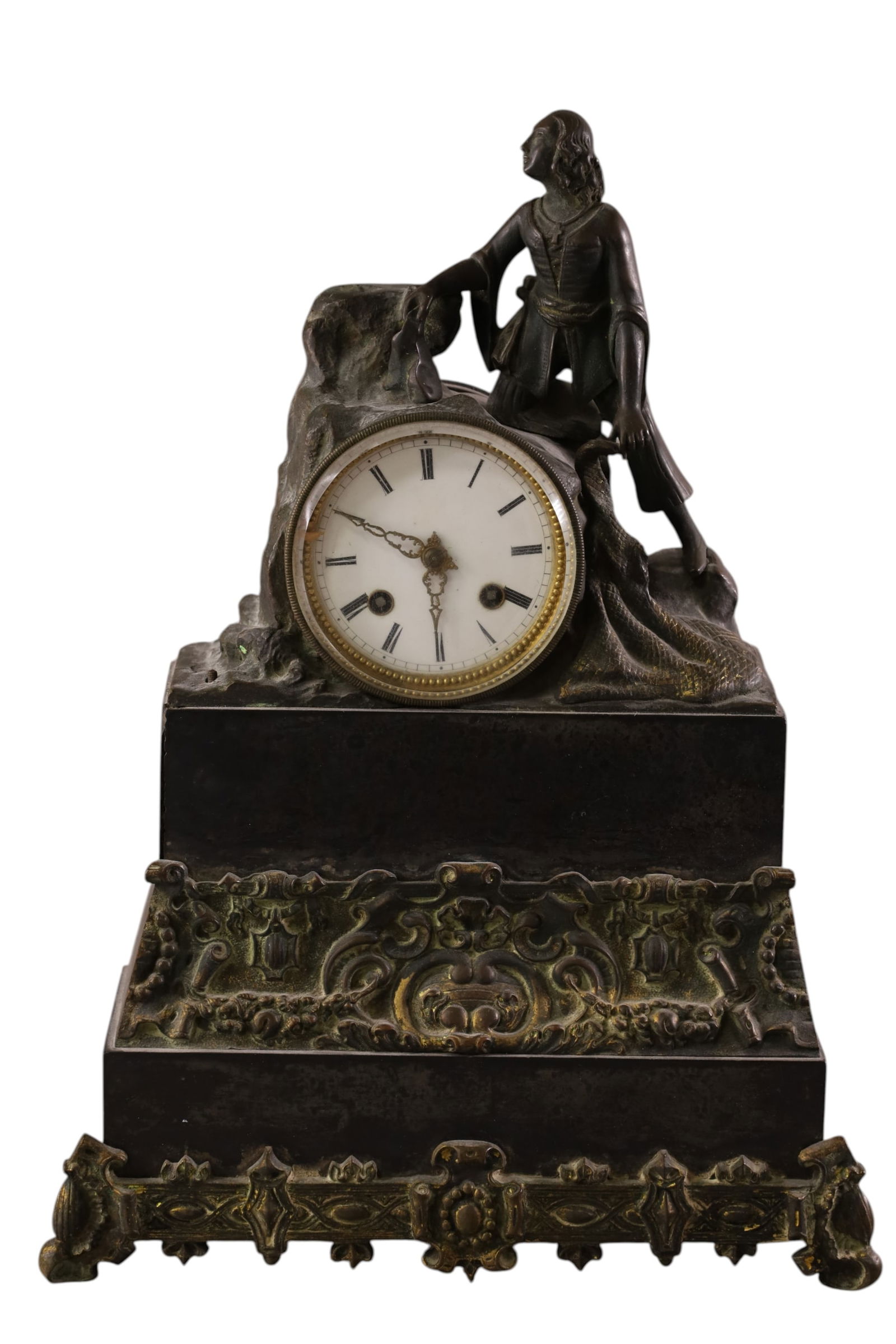 FIGURAL MANTLE CLOCK (1 of 3)