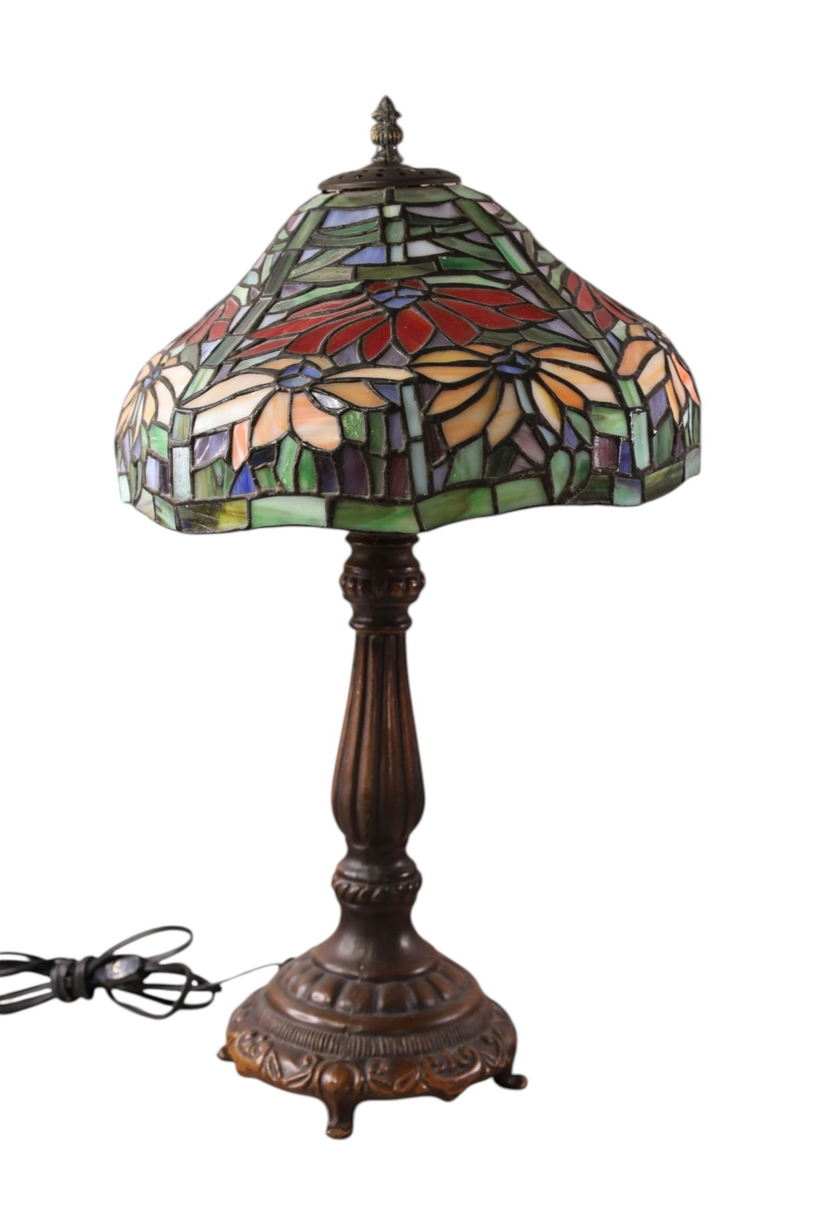 CONTEMPORARY LEADED TABLE LAMP (1 of 3)