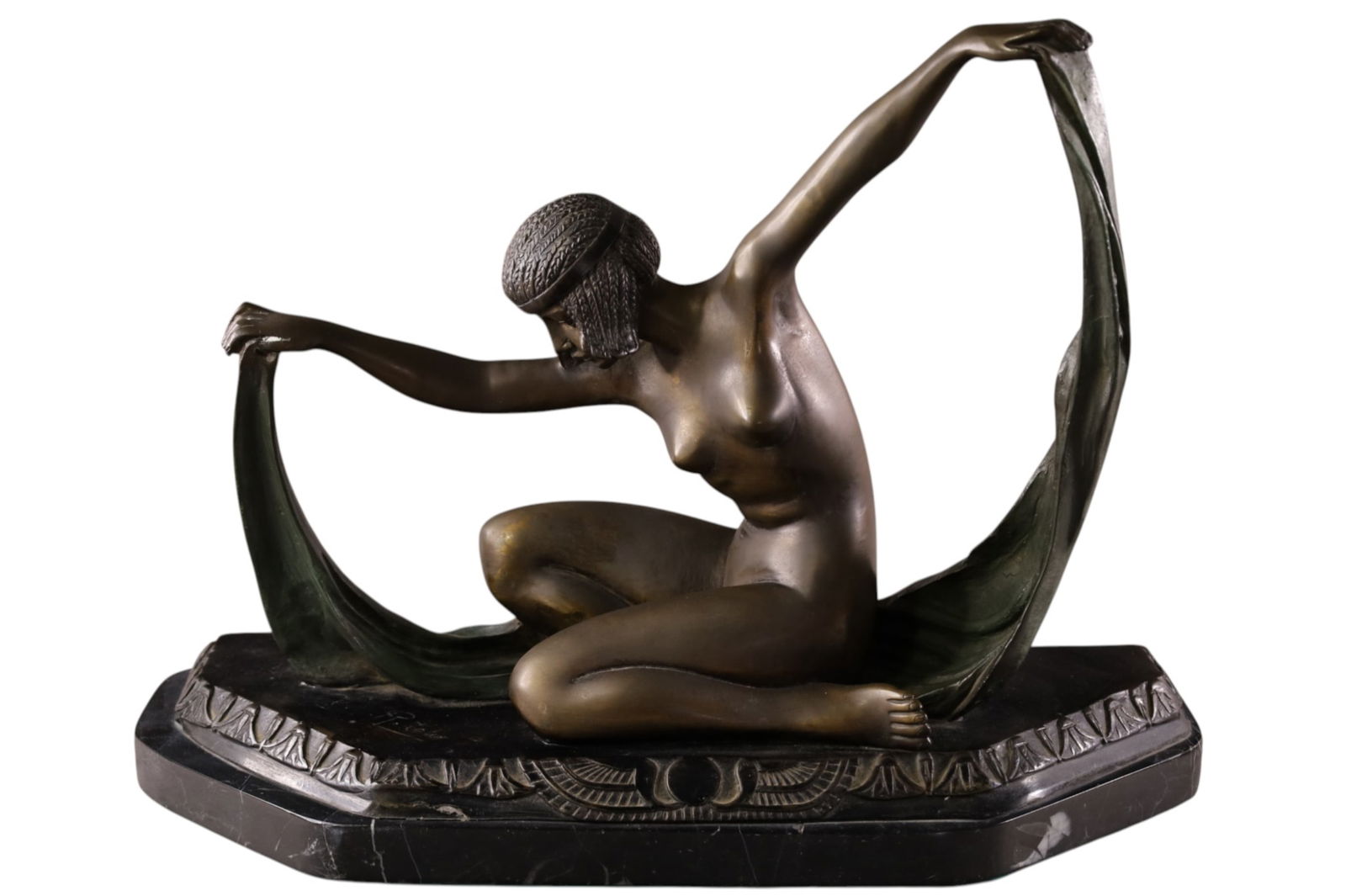 ART DECO STYLE BRONZE STATUE (1 of 4)