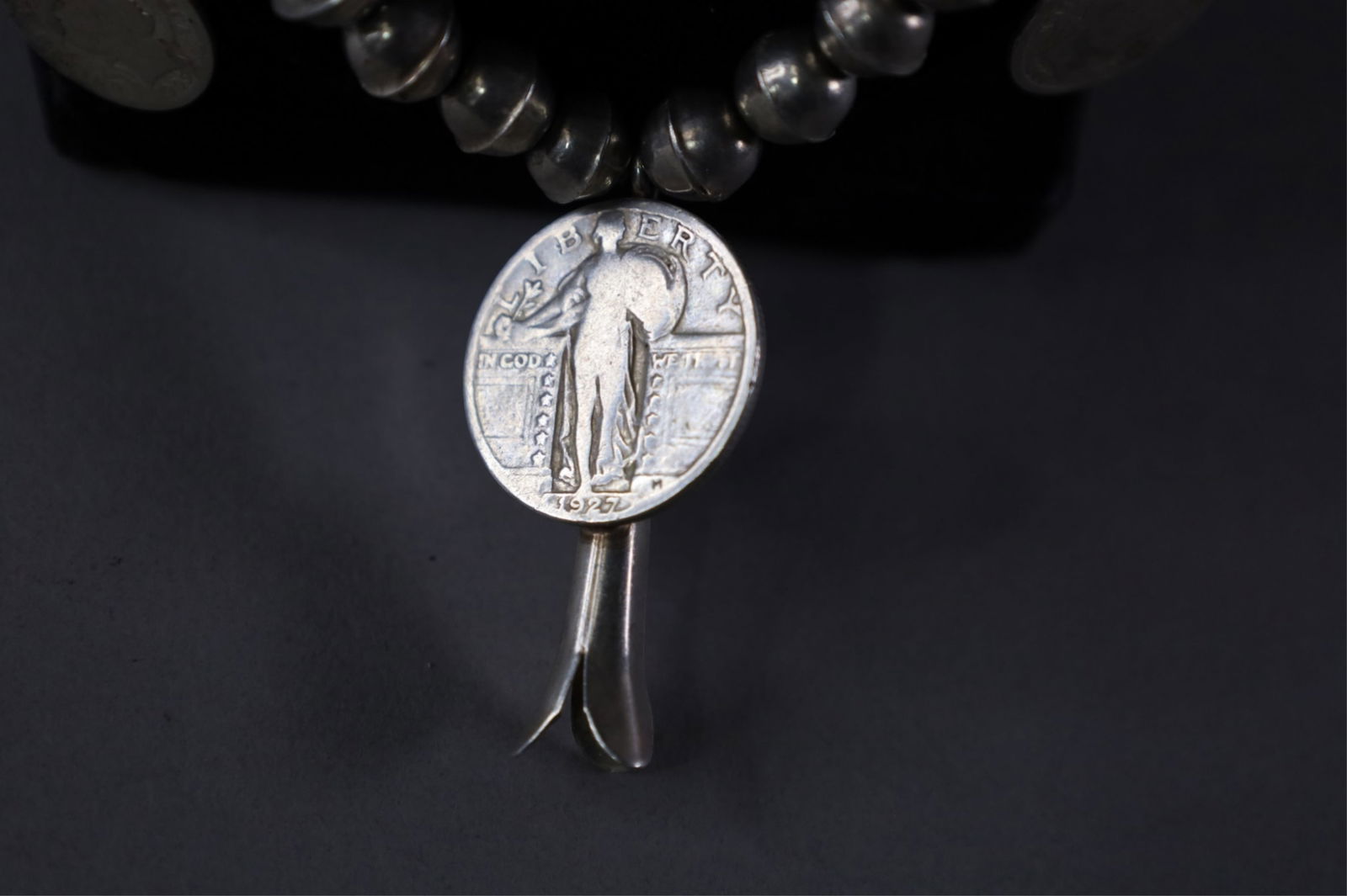 NATIVE AMERICAN SILVER NECKLACE - 3