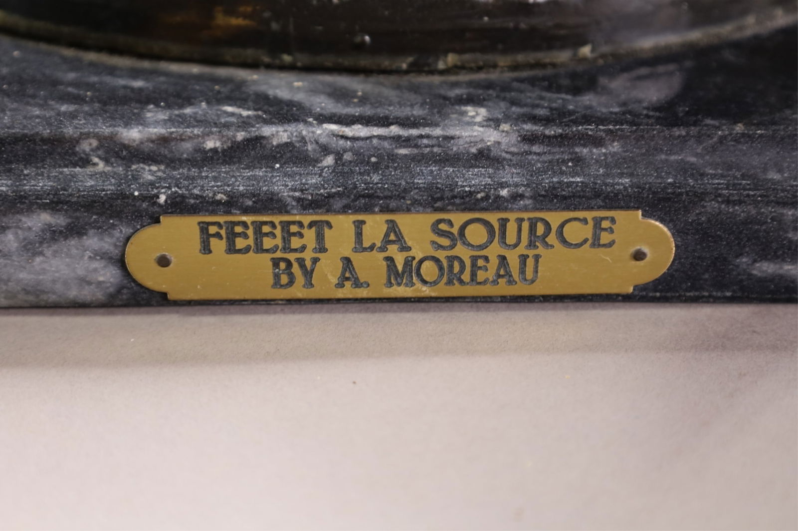 LARGE FEEET LA SOURCE BRONZE STATUE - 4