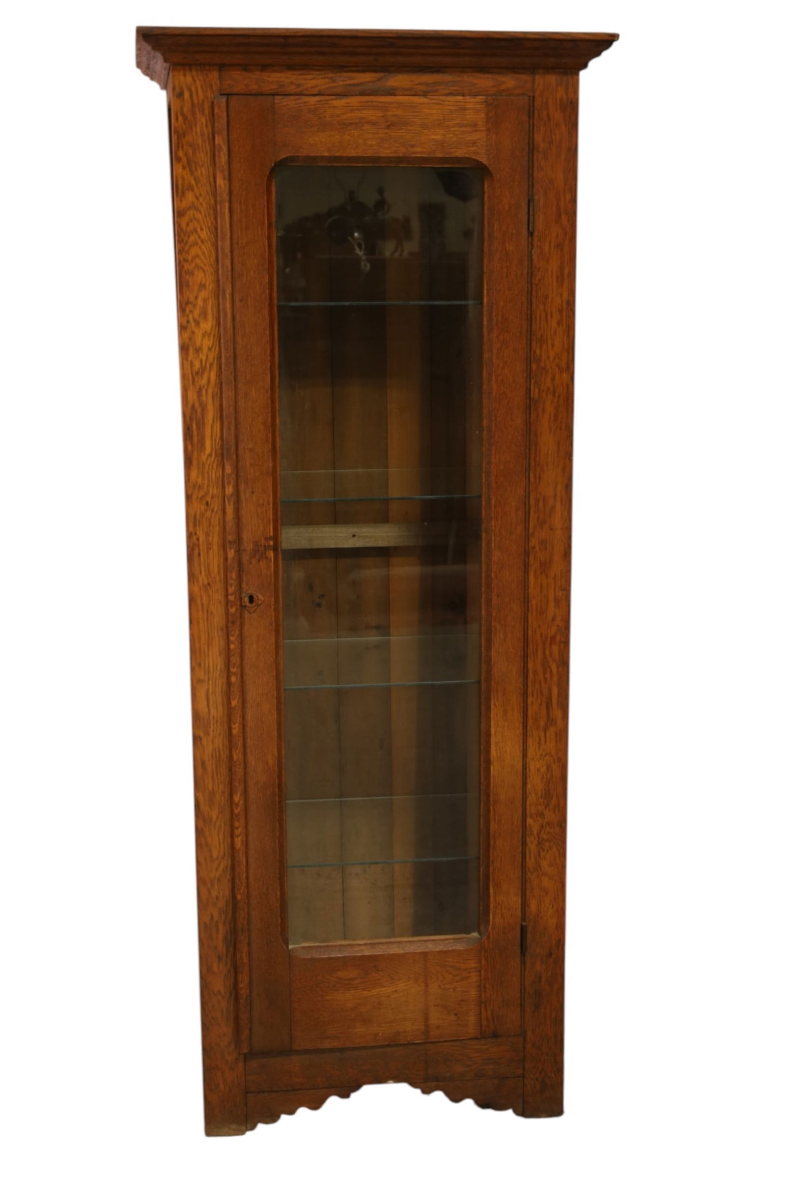 ANTIQUE AM. OAK BOOKCASE (1 of 2)