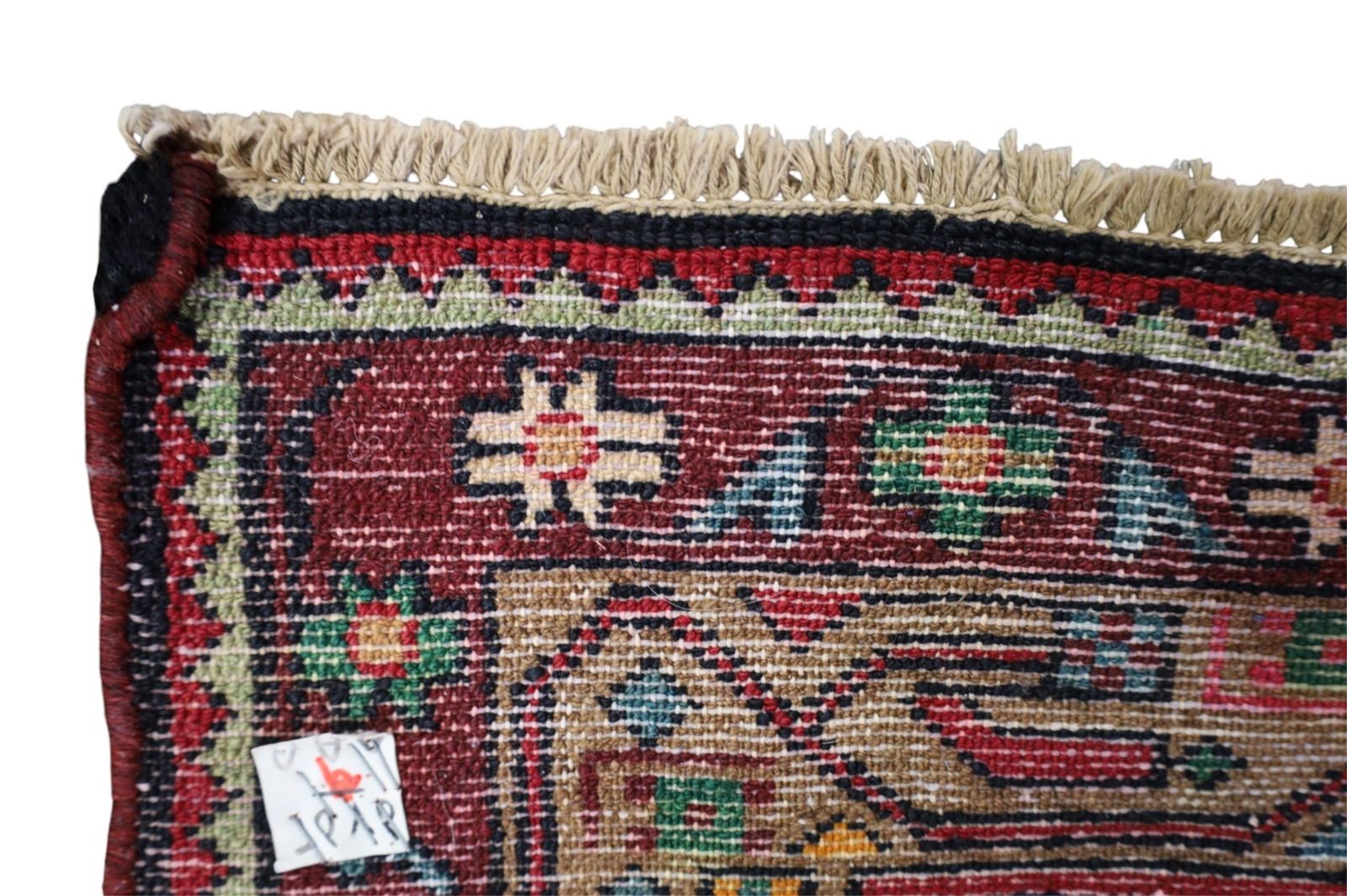 APPROX 9' x 4' HANDMADE WOOL RUG - 4