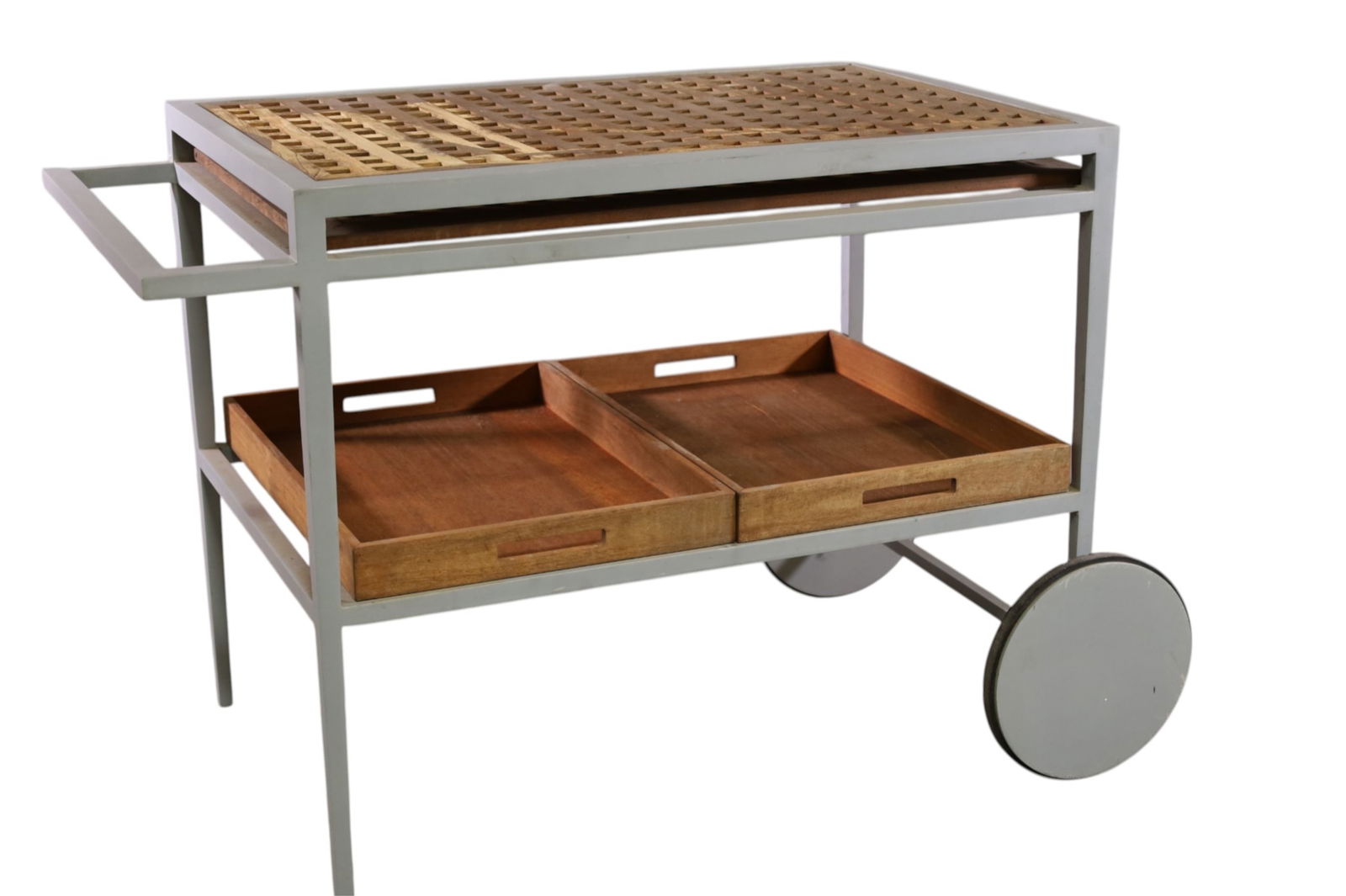 MCGUIRE TEAK & ALUMINUM PATIO CART (1 of 4)