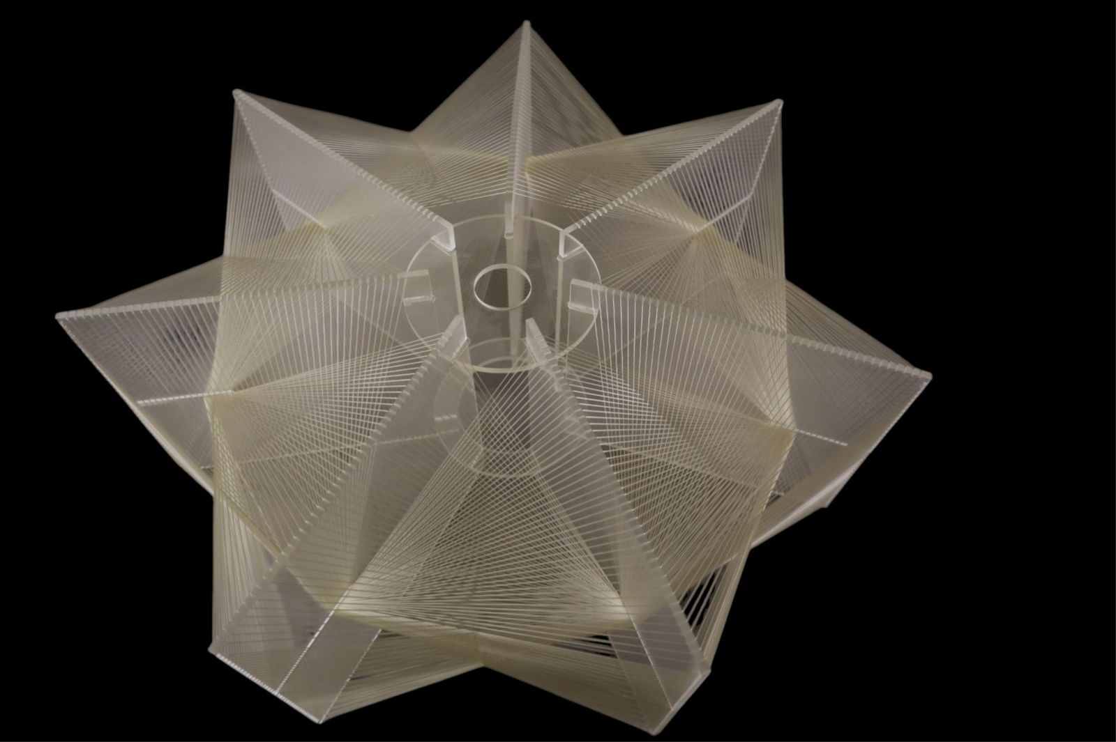 PAUL SECON ABSTRACT LIGHT FIXTURE - 2