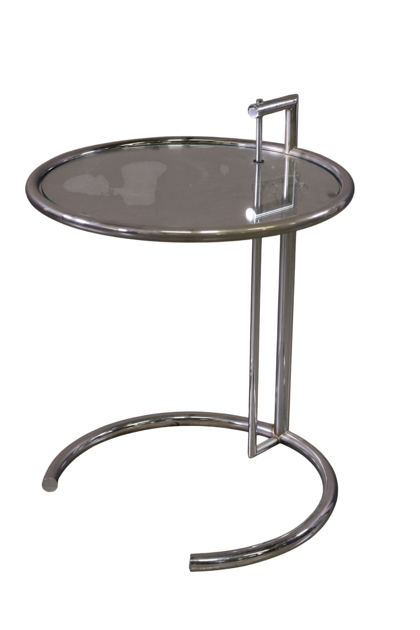 CHROME SIDE TABLE (1 of 2)