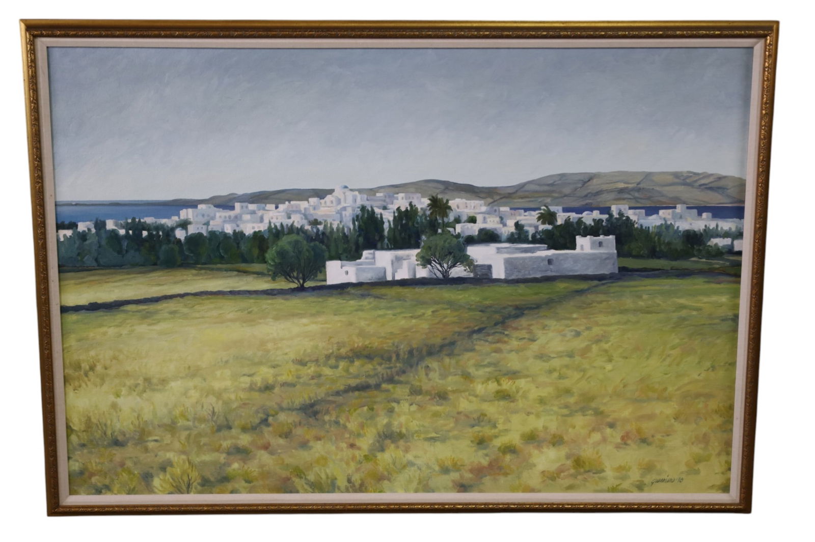 JOHN GUERRIERO OIL PAINTING: OIL ON CANVAS, SIGNED LOWER RIGHT, DATED 1978. 51" x 36" THIS ITEM EXCEEDS SIZE LIMITATIONS FOR IN HOUSE SHIPPING, MUST BE PICKED UP IN HOUSE OR SHIPPED VIA 3rd PARTY GROUND SHIPPER.