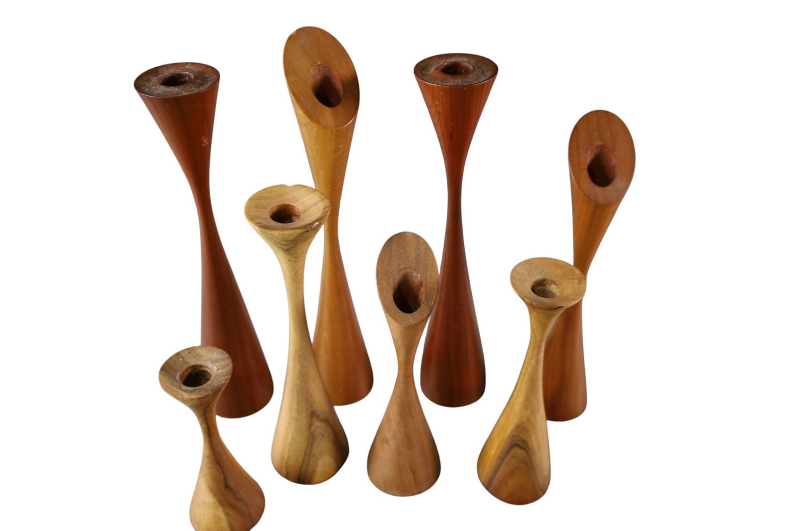 8 MID CENTURY MODERN CANDLESTICKS - 2