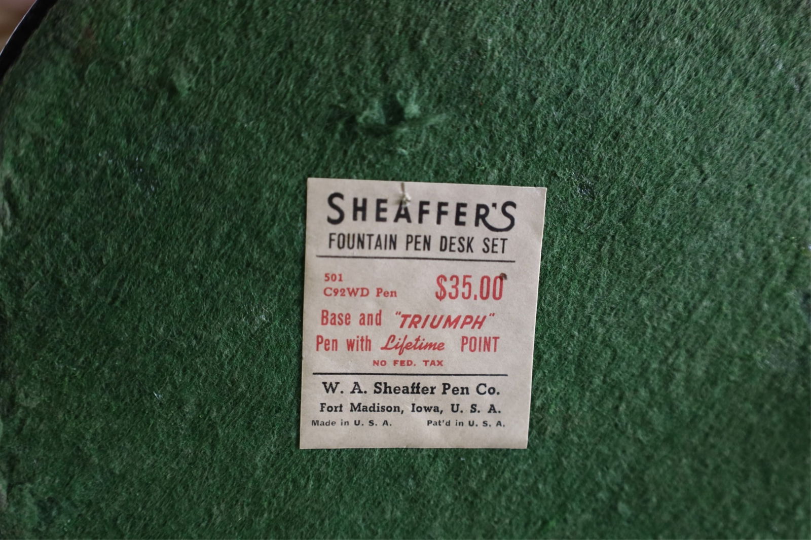 SHEAFFER MCM INKWELL LAMP - 4