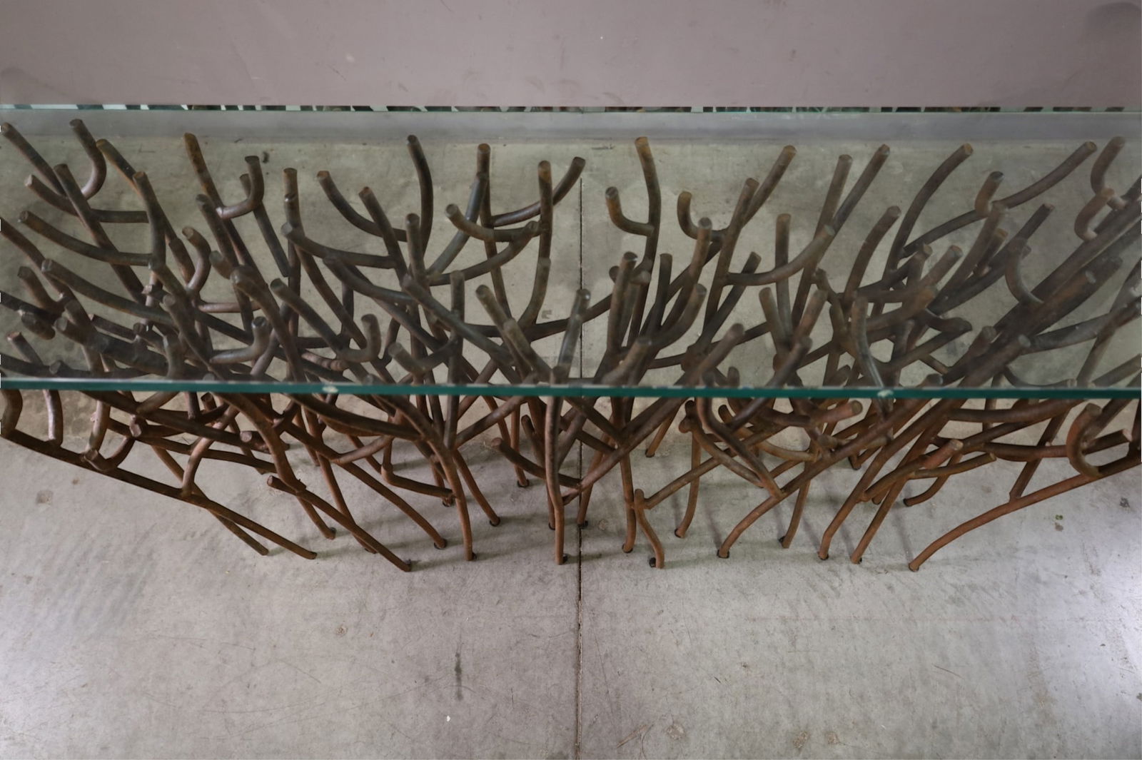 DECORATIVE IRON CONSOLE TABLE - 2