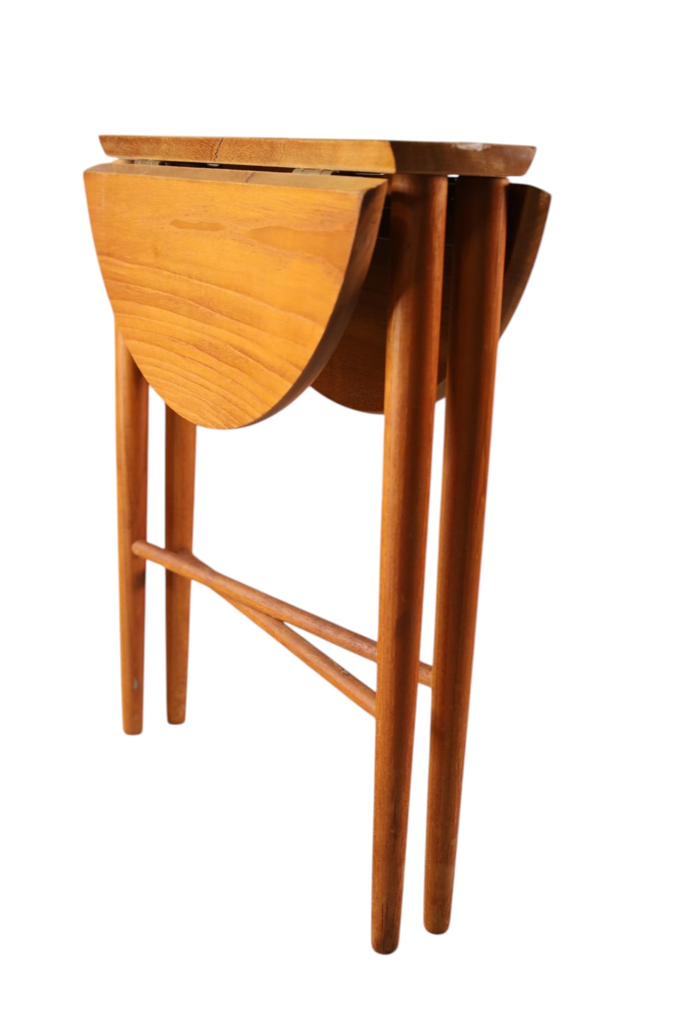 NARROW MID CENTURY TEAK SIDE TABLE (1 of 3)