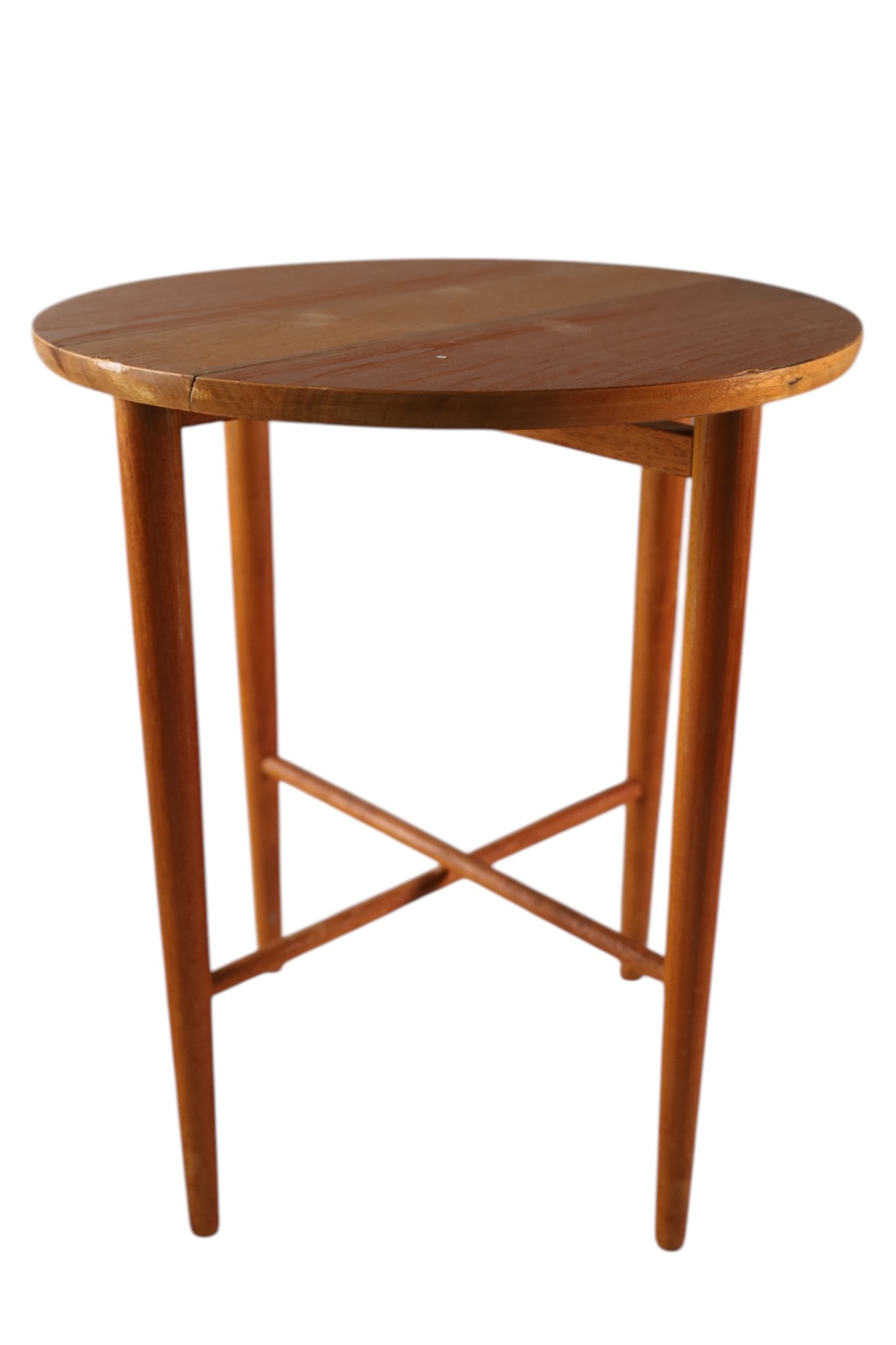 NARROW MID CENTURY TEAK SIDE TABLE - 2