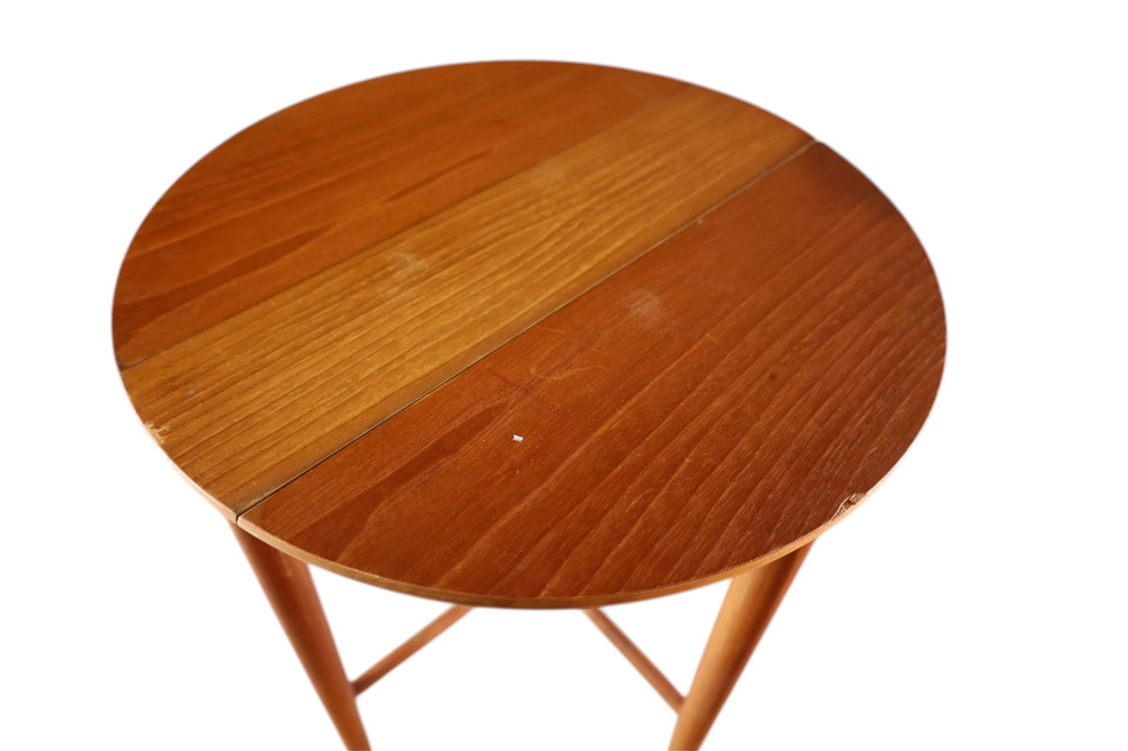 NARROW MID CENTURY TEAK SIDE TABLE - 3