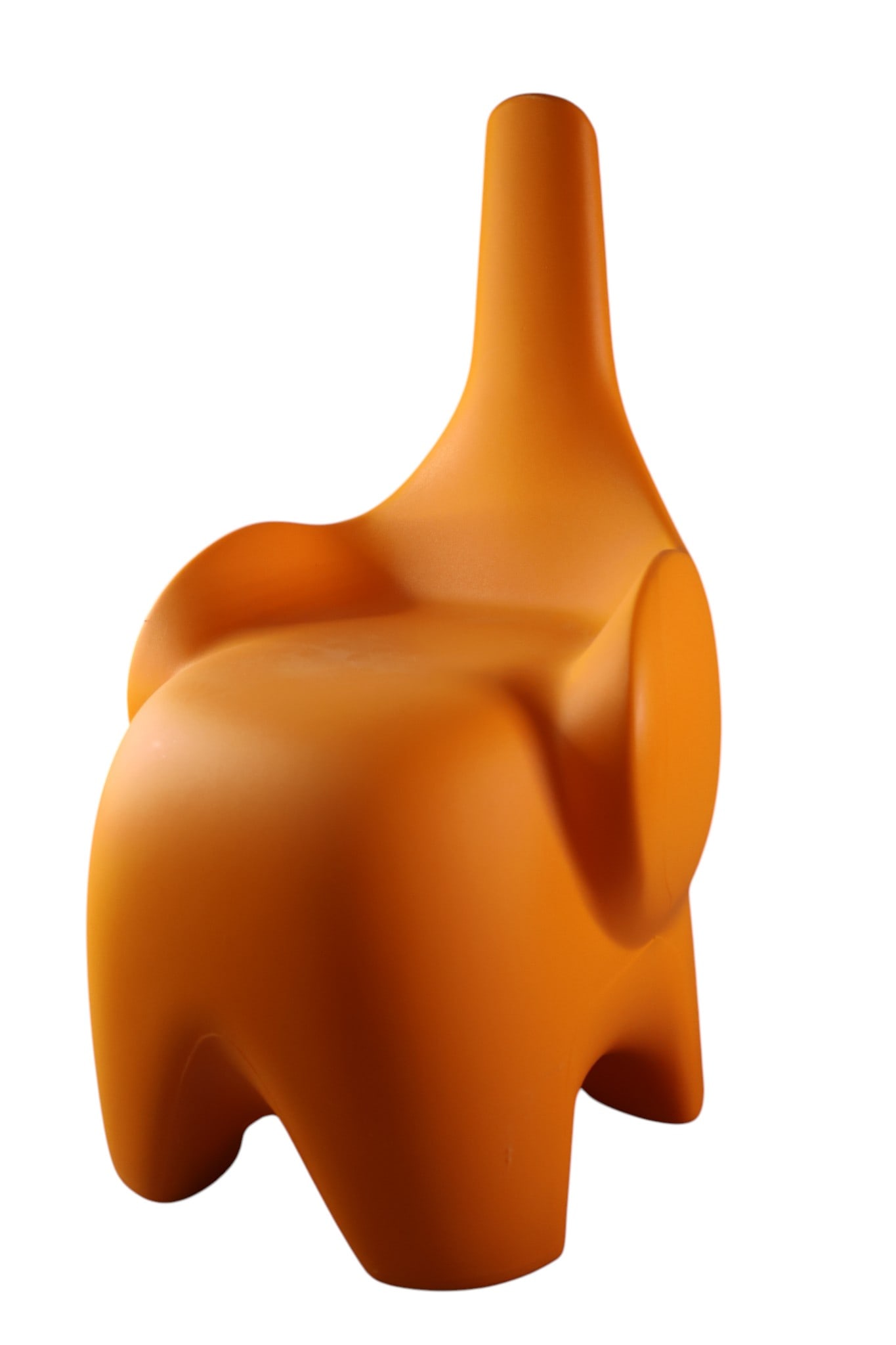 TINO POLESY CHAIR: DESIGNED BY EN & IS. TINO ITALIAN PLASTIC ELEPHANT CHAIR. 14" W x 24" H.