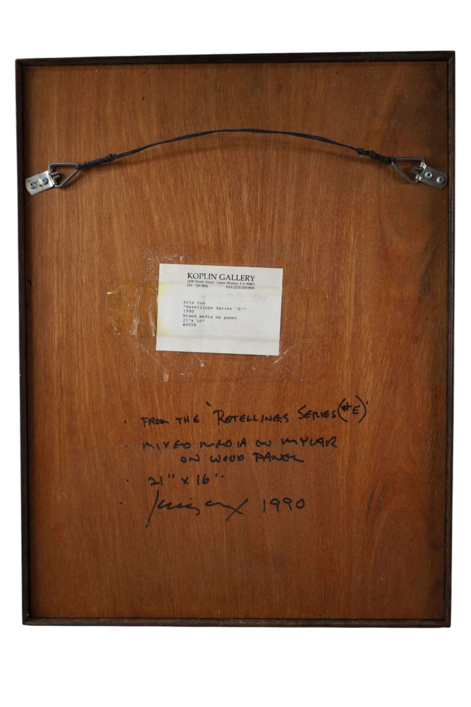 KRIS COX MIXED MEDIA ON PANEL - 2