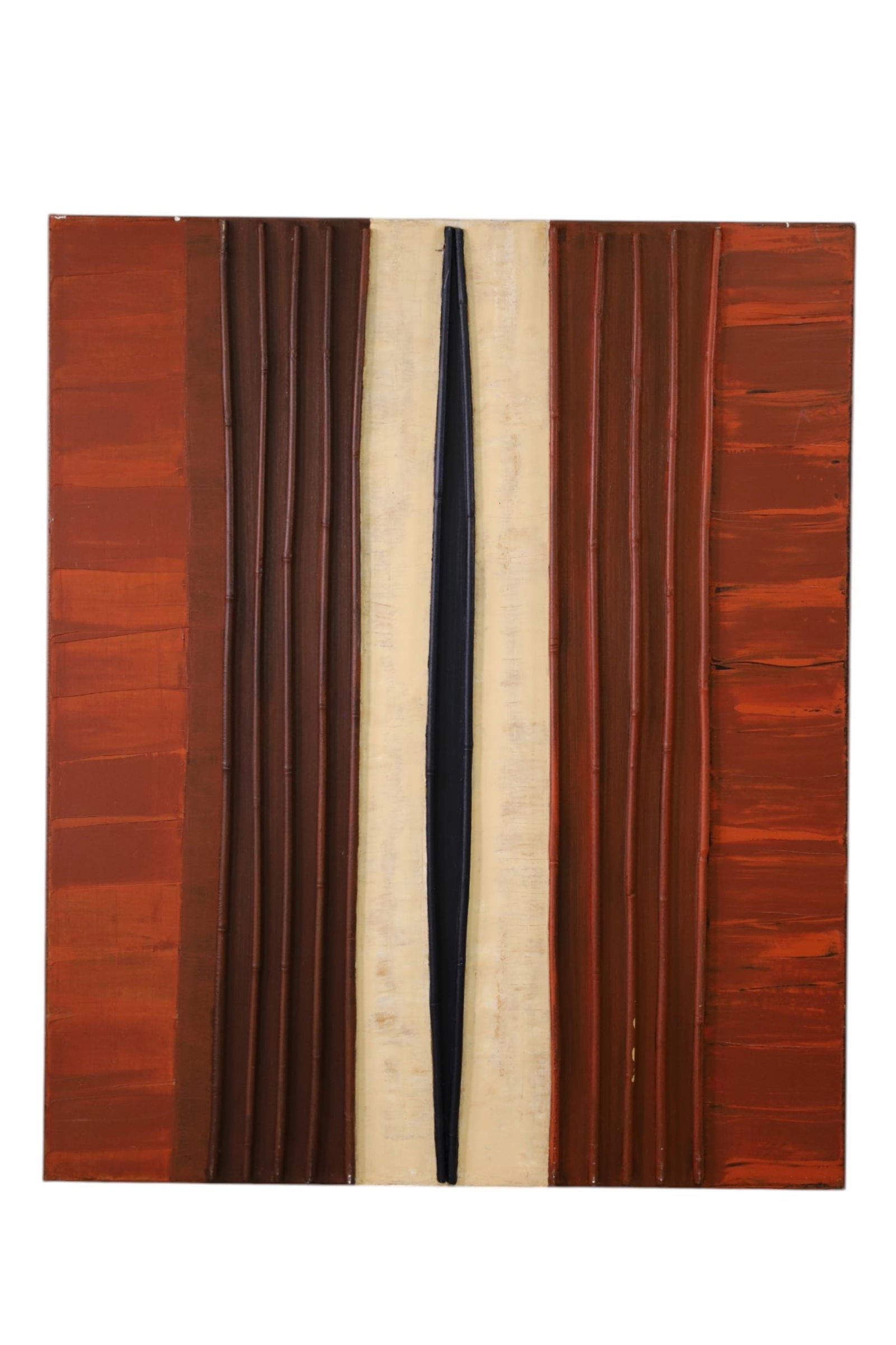 WIM ZORN ACRYLIC PAINTING: ACRYLIC ON LINEN, TITLED COMPOSITION. 39" X 47 1/2" THIS ITEM EXCEEDS SIZE LIMITATIONS FOR IN HOUSE SHIPPING, MUST BE PICKED UP IN HOUSE OR SHIPPED VIA 3rd PARTY GROUND SHIPPER.