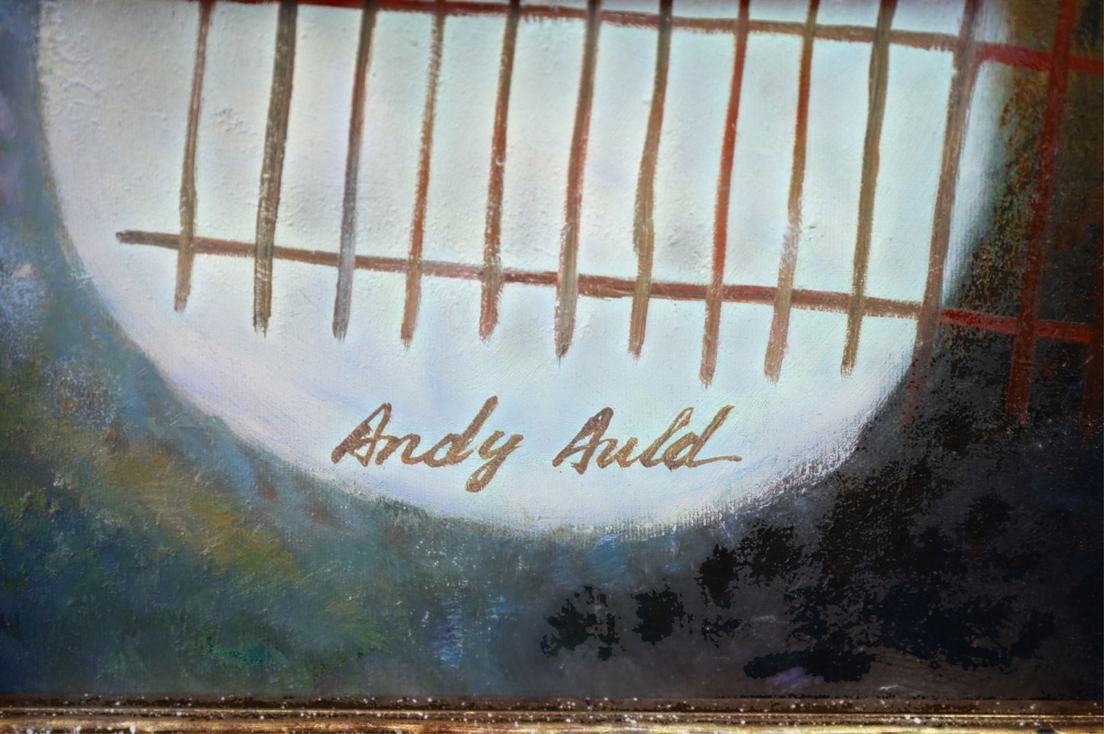 ANDY AULD ABSTRACT PAINTING - 2