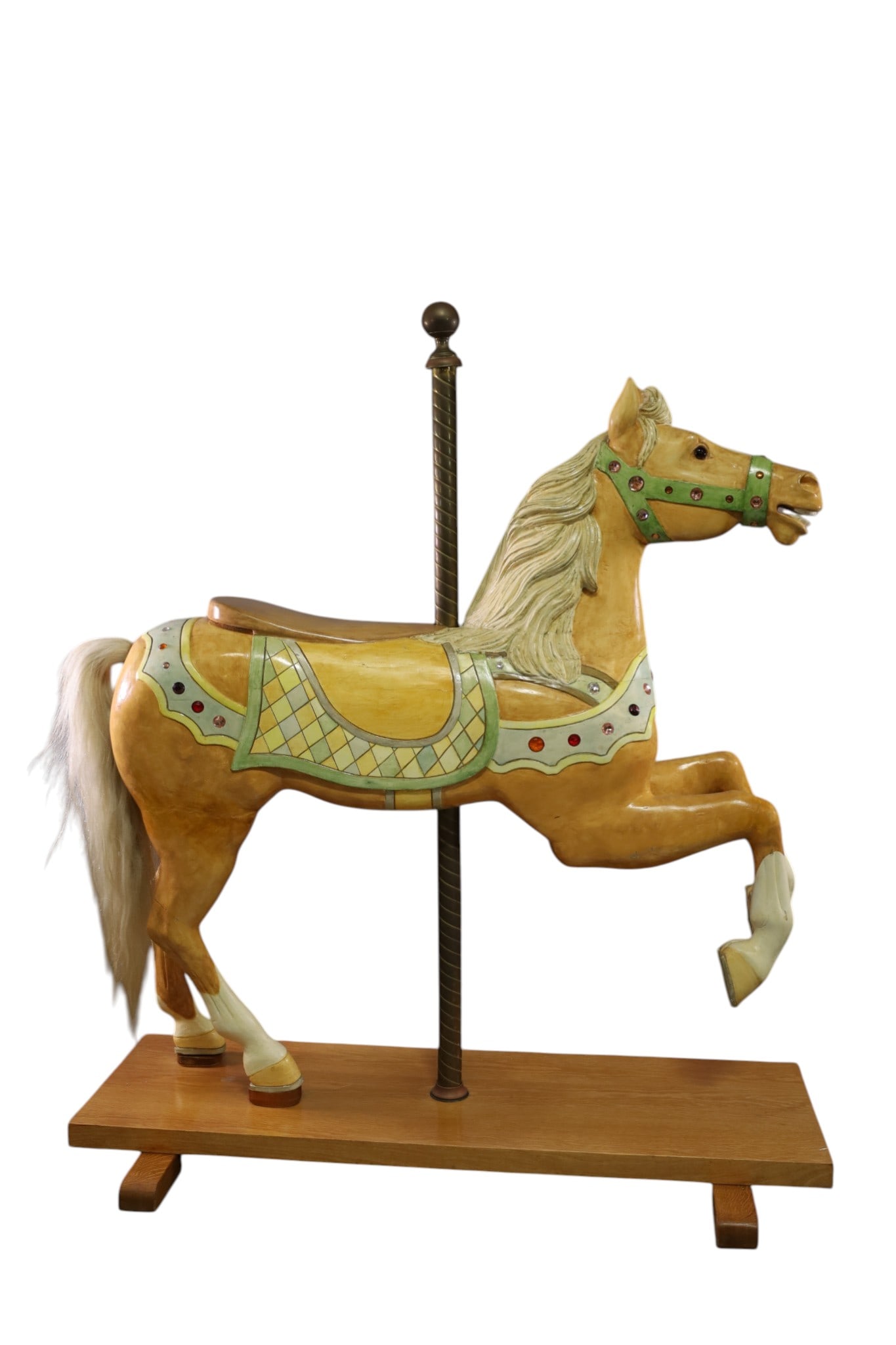 LARGE CARVED CAROUSEL HORSE (1 of 4)