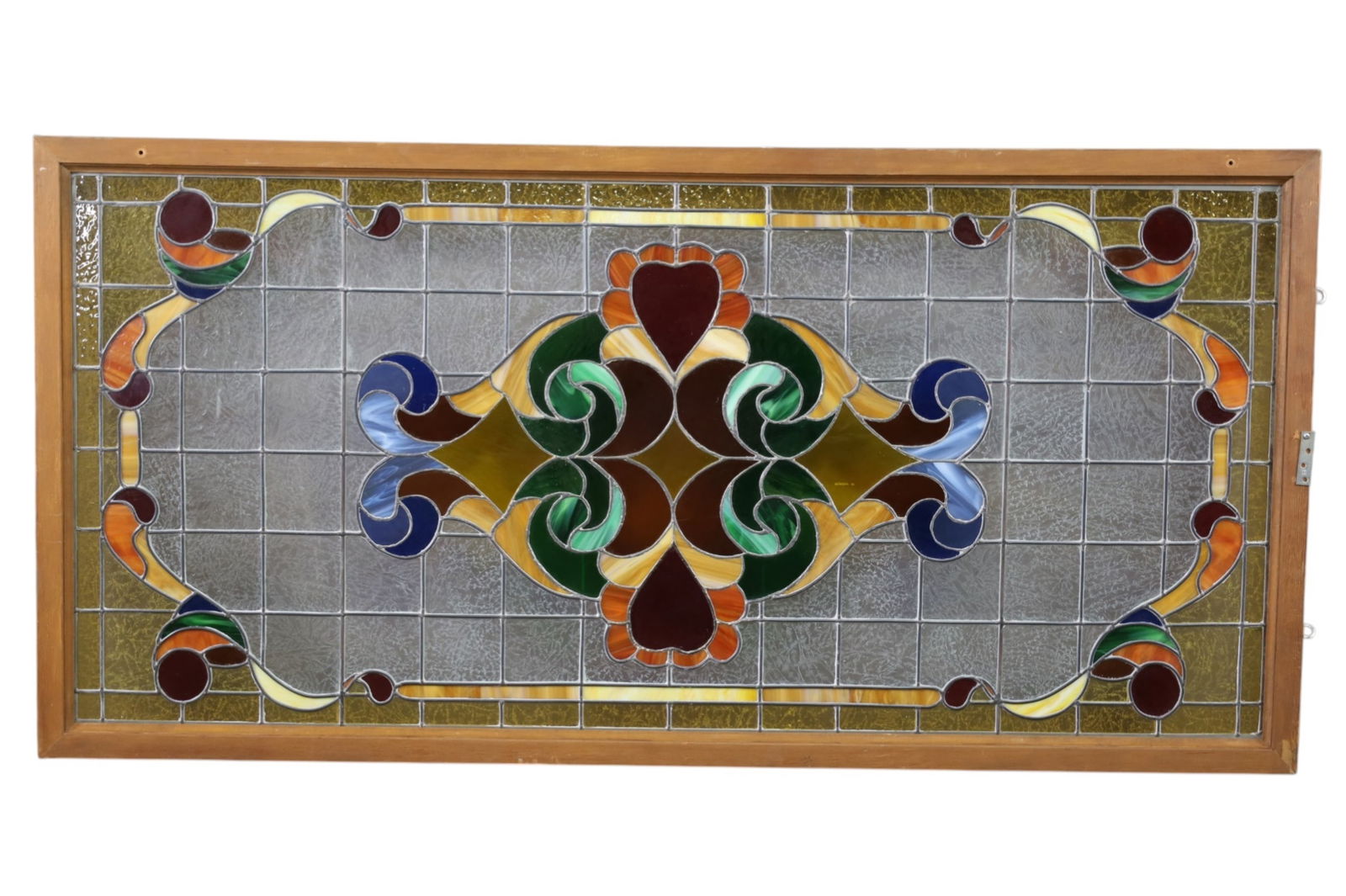 LARGE LEADED GLASS WINDOW (1 of 2)