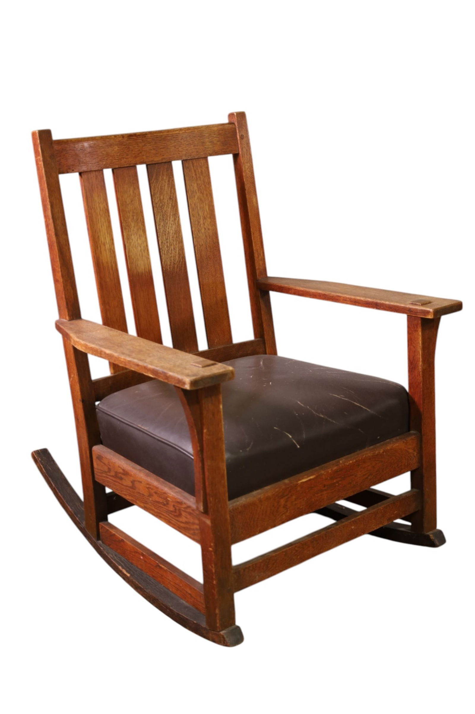 ARTS & CRAFTS OAK ROCKER (1 of 3)