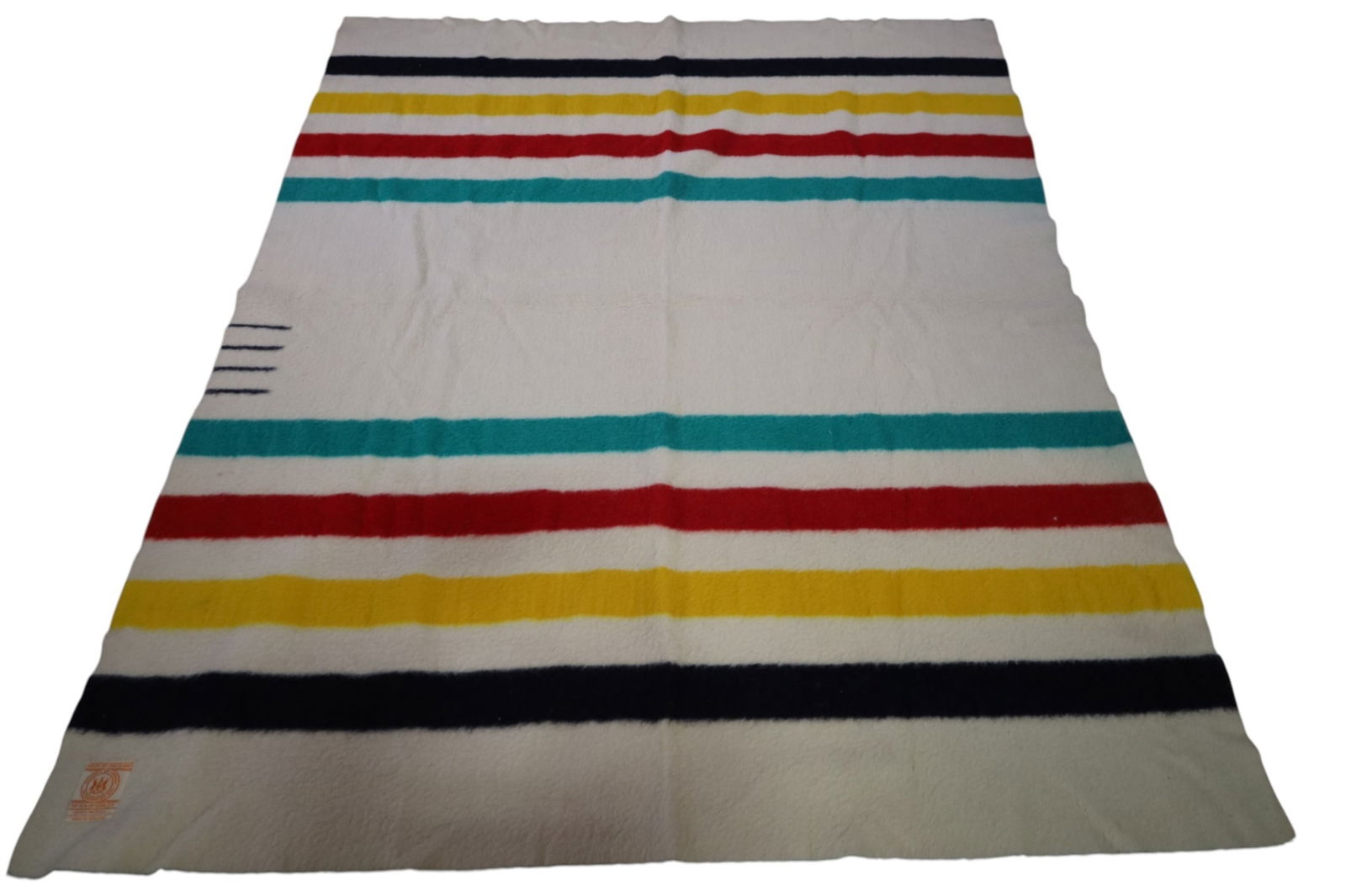 HUDSON'S BAY BLANKET: 4 POINT HUDSON BAY BLANKET. 86" x 70"