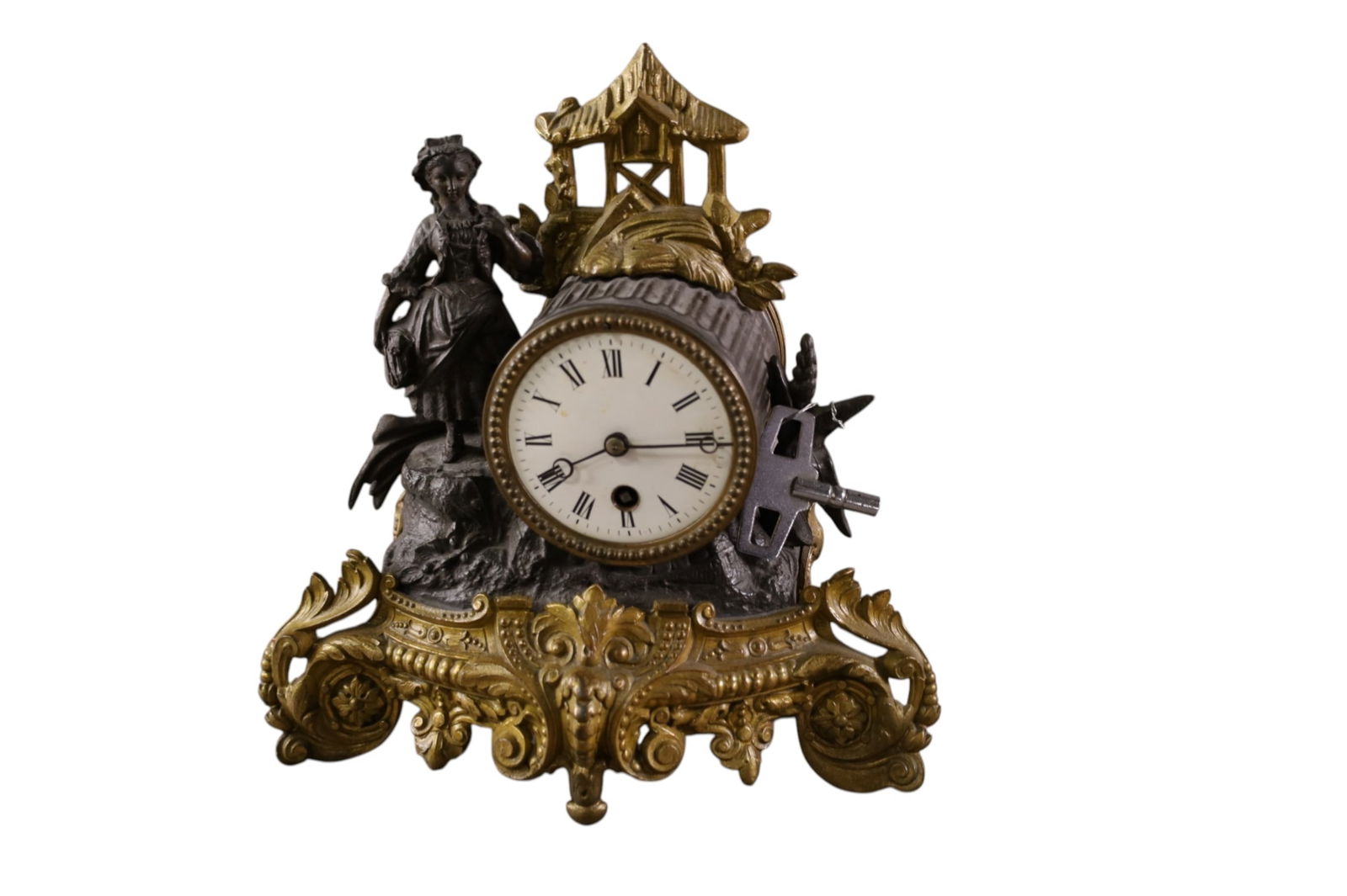 FIGURAL SHELF CLOCK (1 of 2)