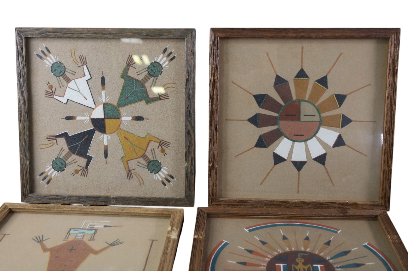 4 SAND PAINTINGS - 2