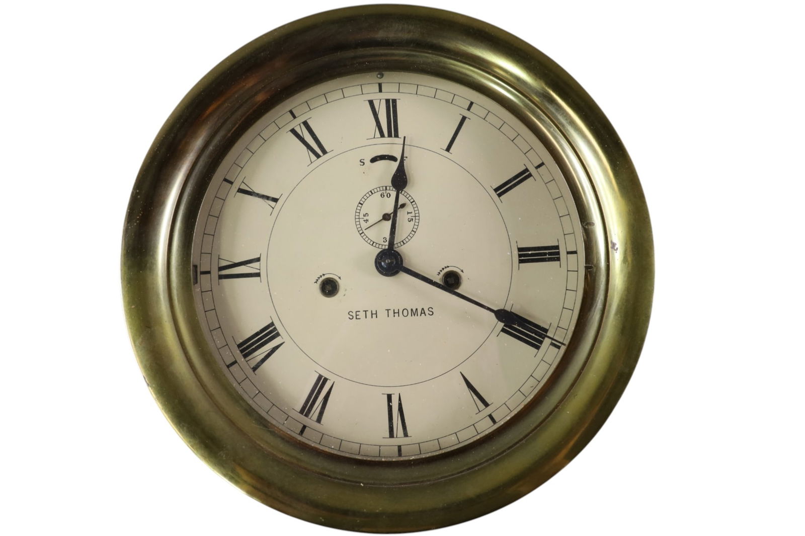 SETH THOMAS SHIP'S CLOCK (1 of 2)