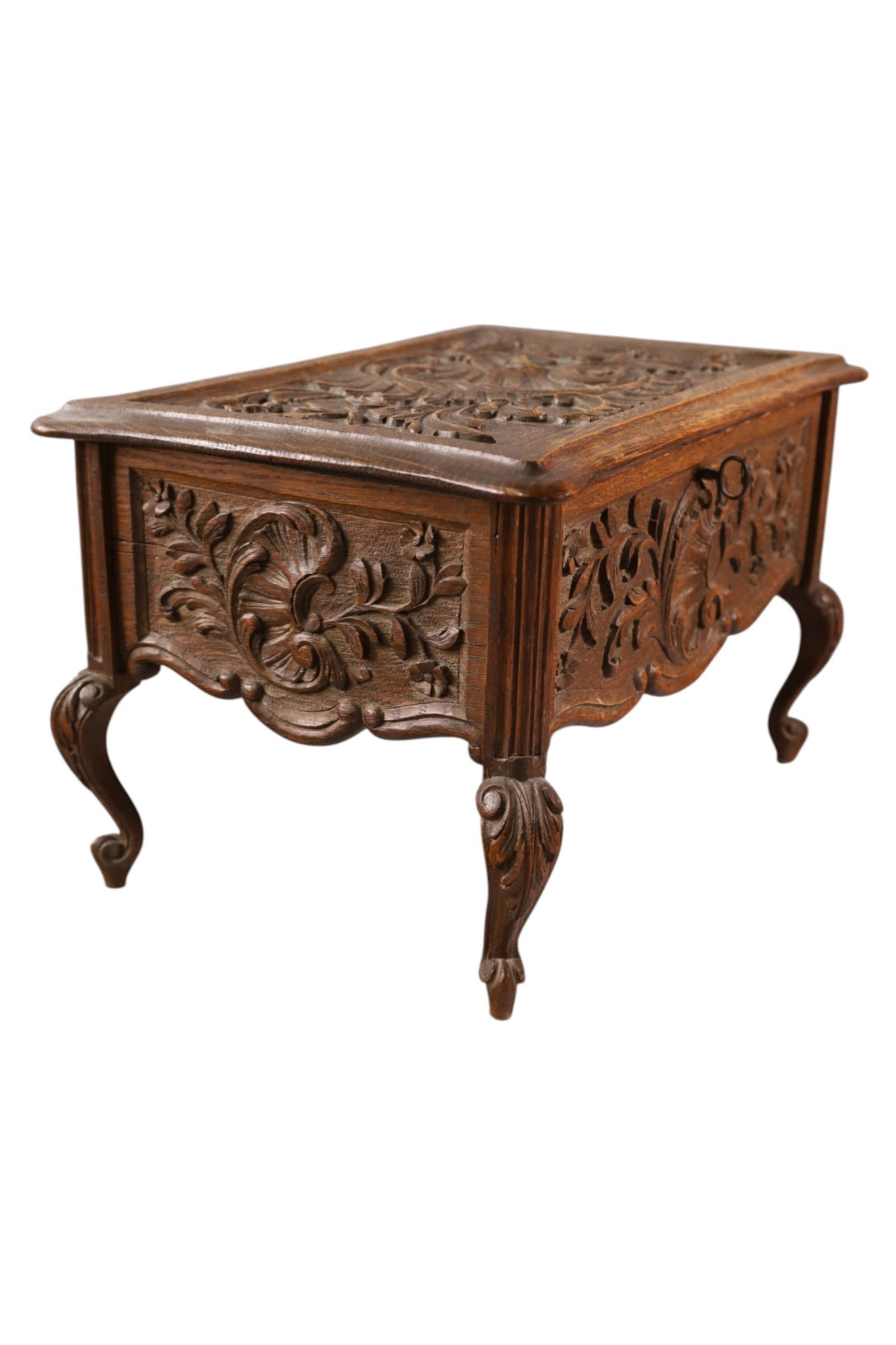 OAK TABLE TOP CHEST - 4