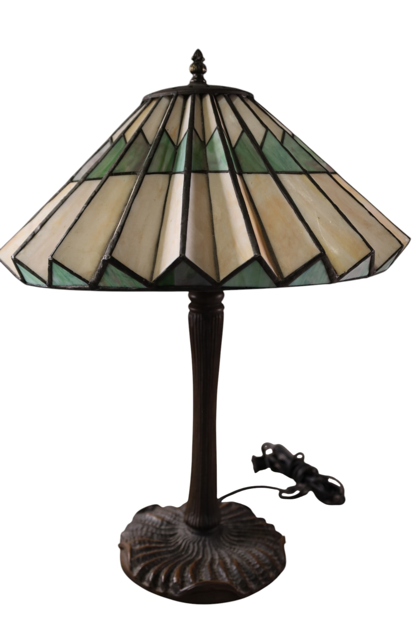LEADED GLASS TABLE LAMP (1 of 2)