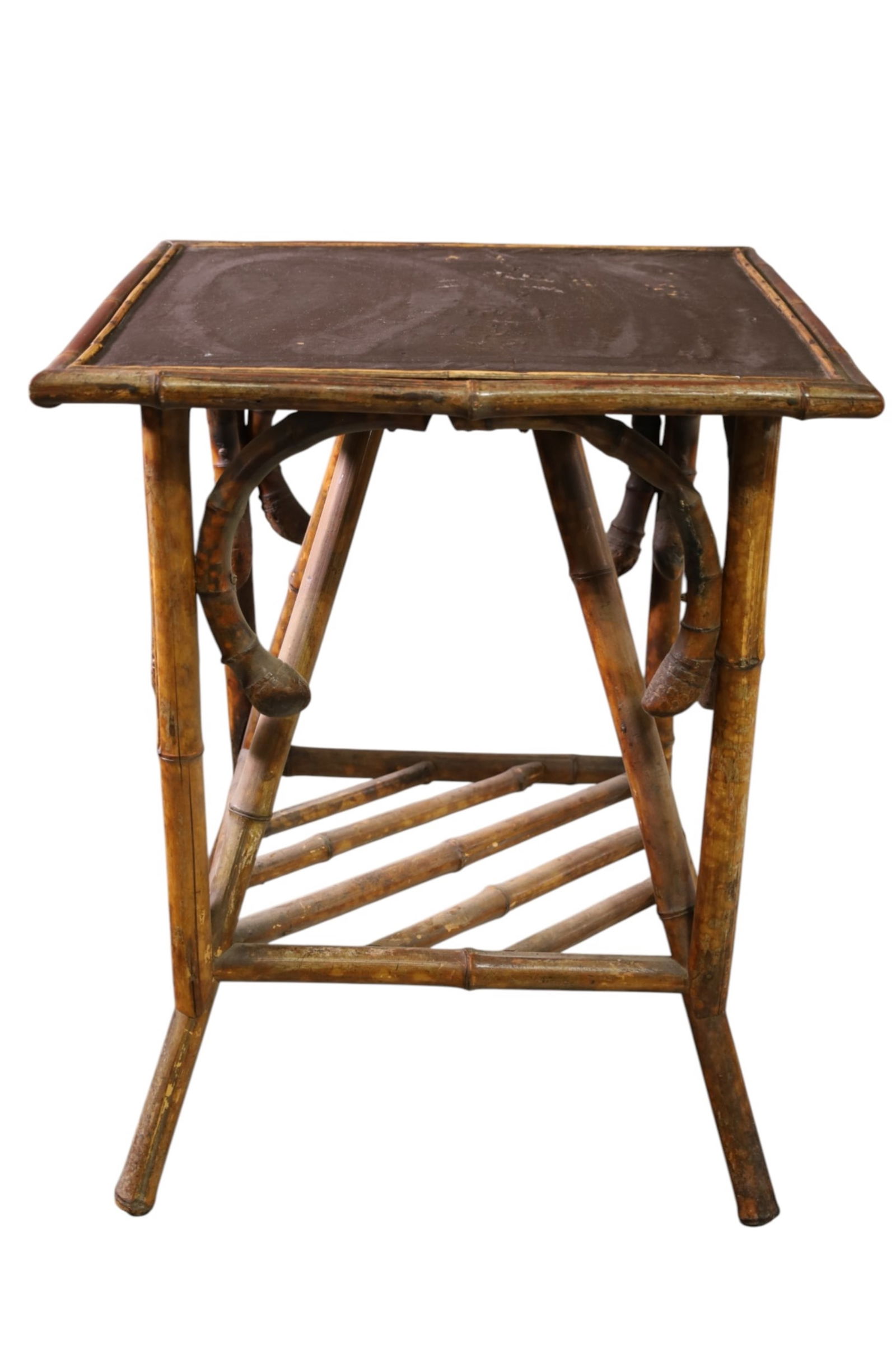 VICTORIAN BAMBOO LAMP TABLE (1 of 2)